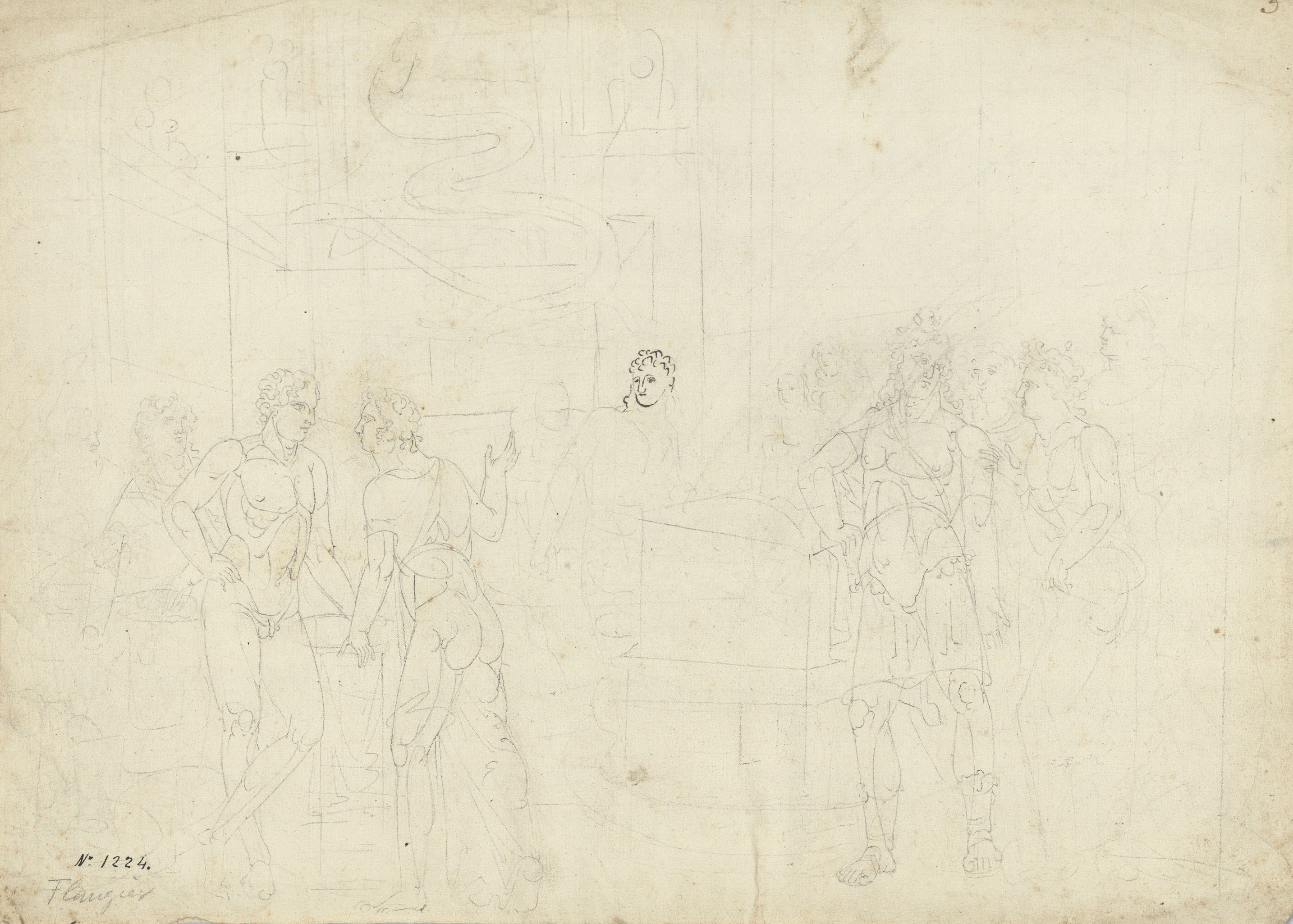 image for: Josep Bernat Flaugier - Composició mitològica - Cap a 1800-1812