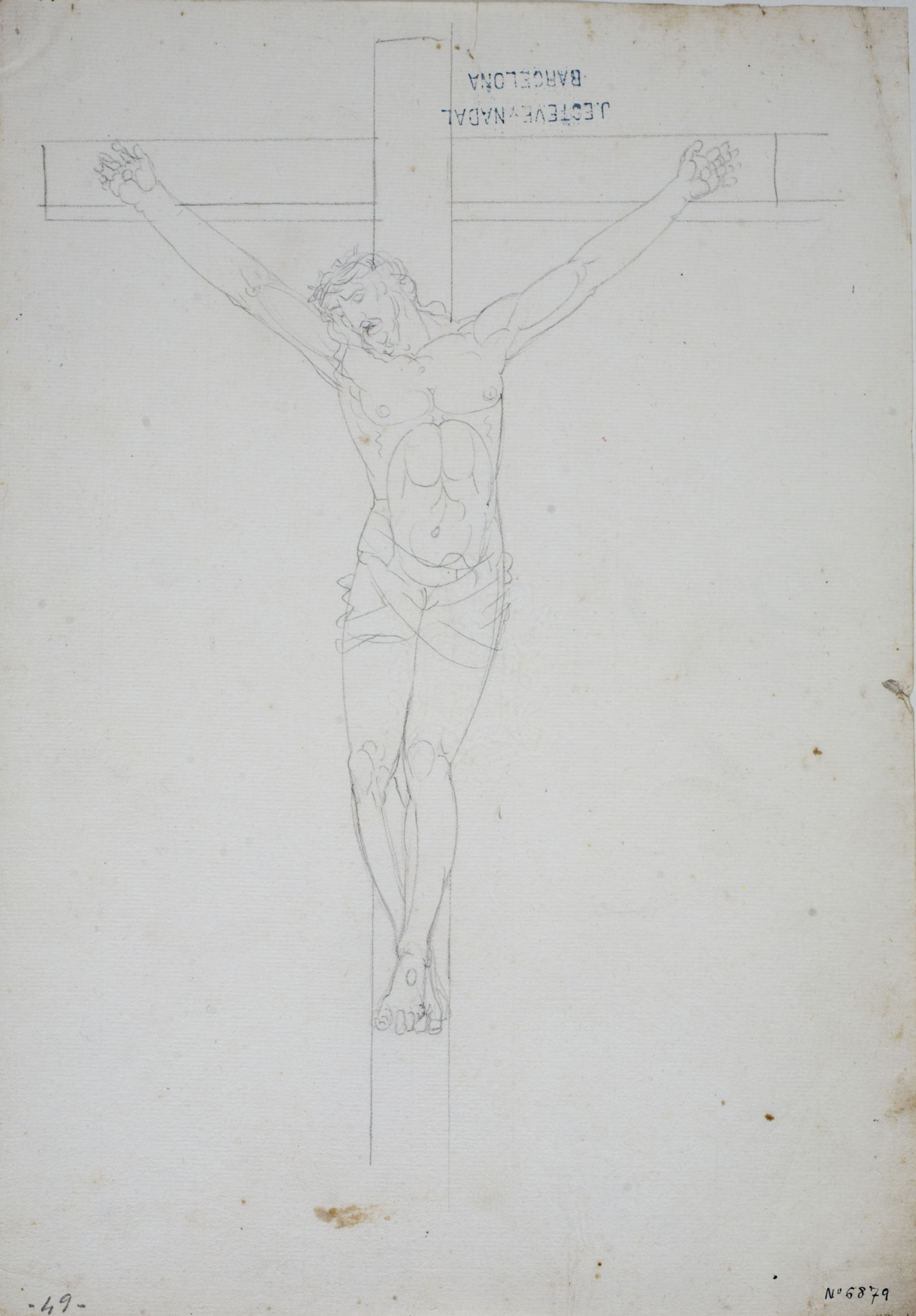 image for: Josep Bernat Flaugier - Crucifixió - Cap a 1807
