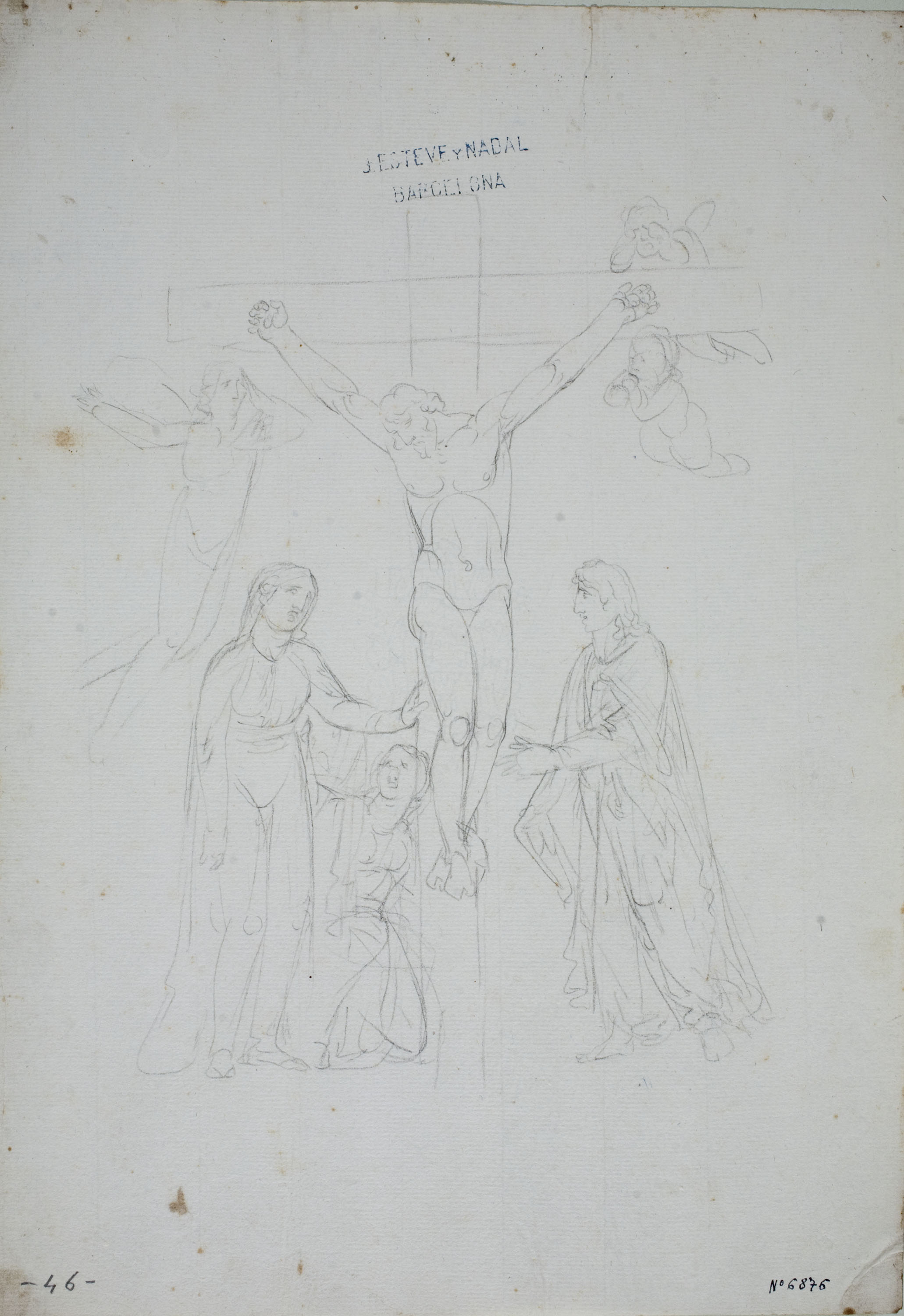 image for: Josep Bernat Flaugier - Crucifixió amb les Maries i sant Joan al peu de la creu - Cap a 1807