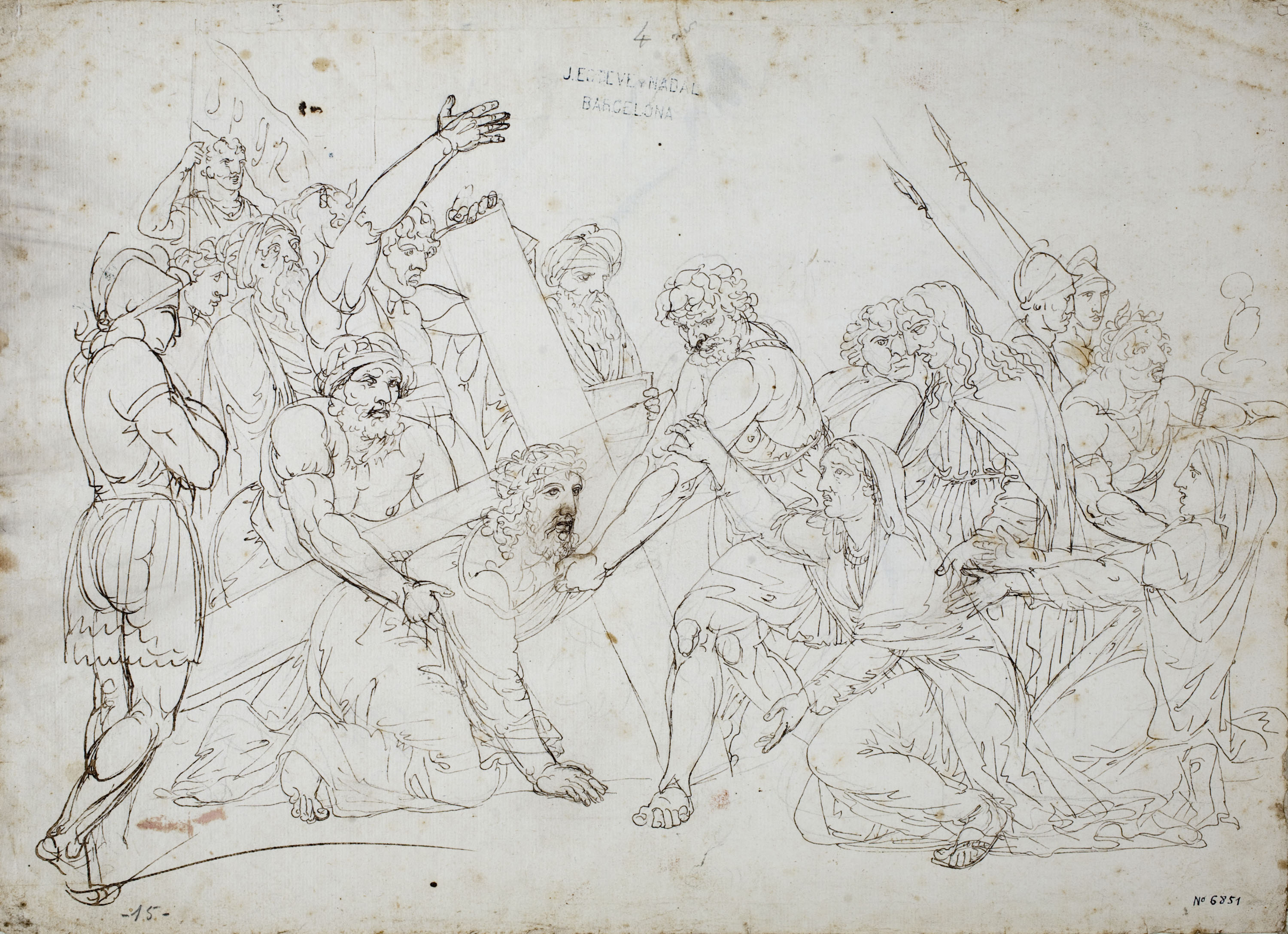 image for: Josep Bernat Flaugier - Jesús cau amb la creu, camí del Calvari - Cap a 1800-1812