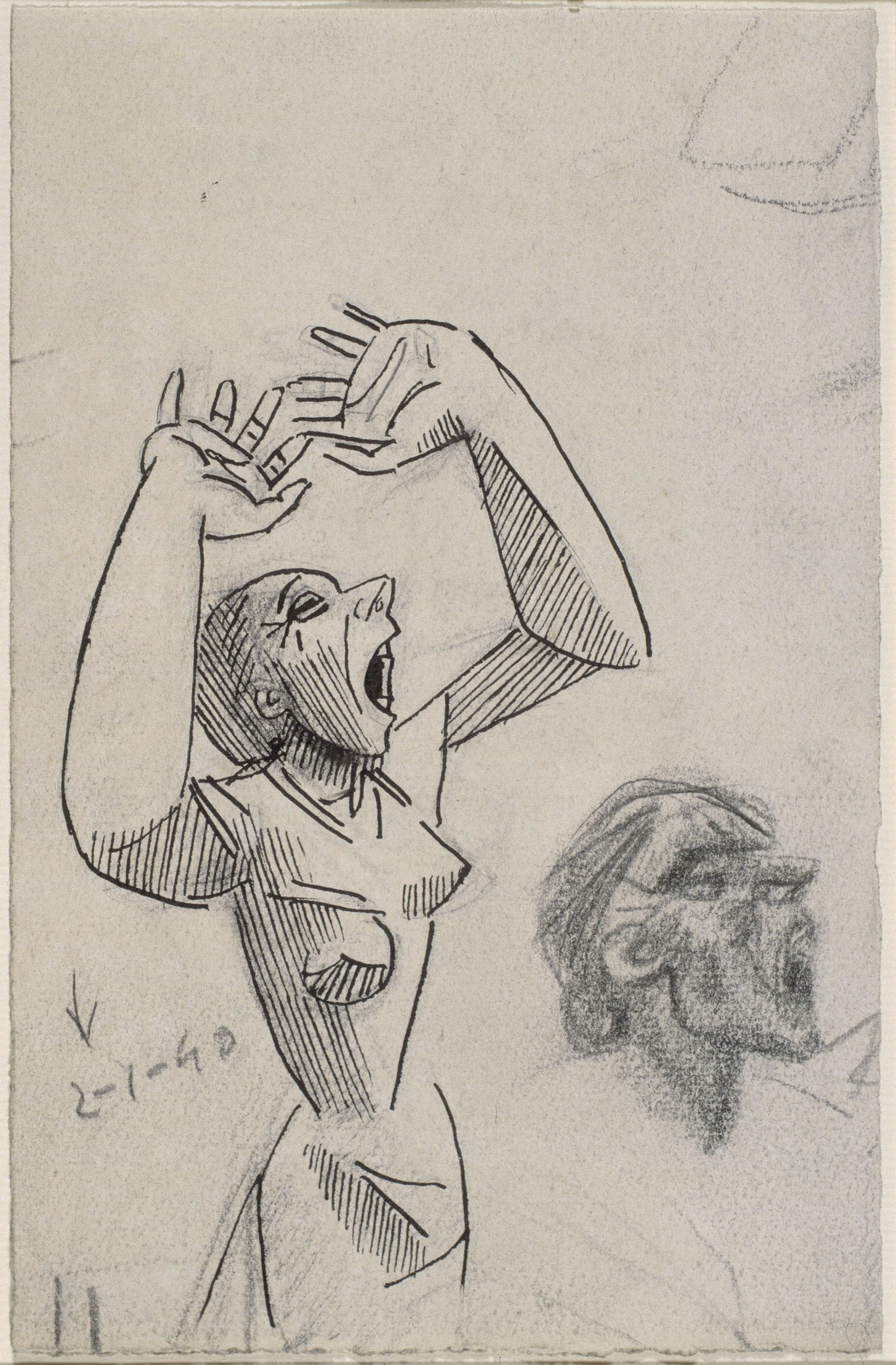 image for: Juli González - Estudis de dona cridant - 1940