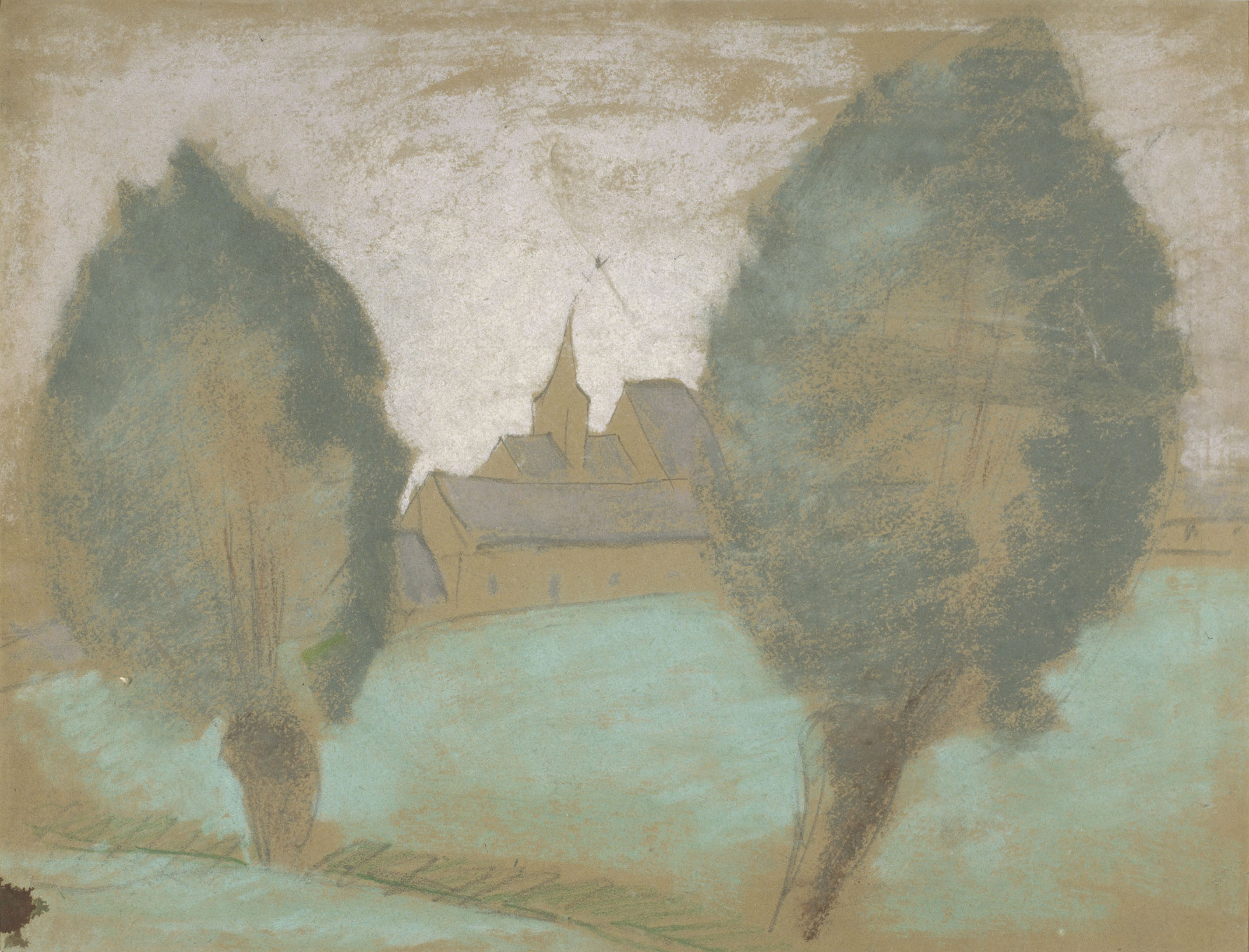 image for: Juli González - Campanar amb dos salzes (Clocher aux deux saules) - Cap a 1926