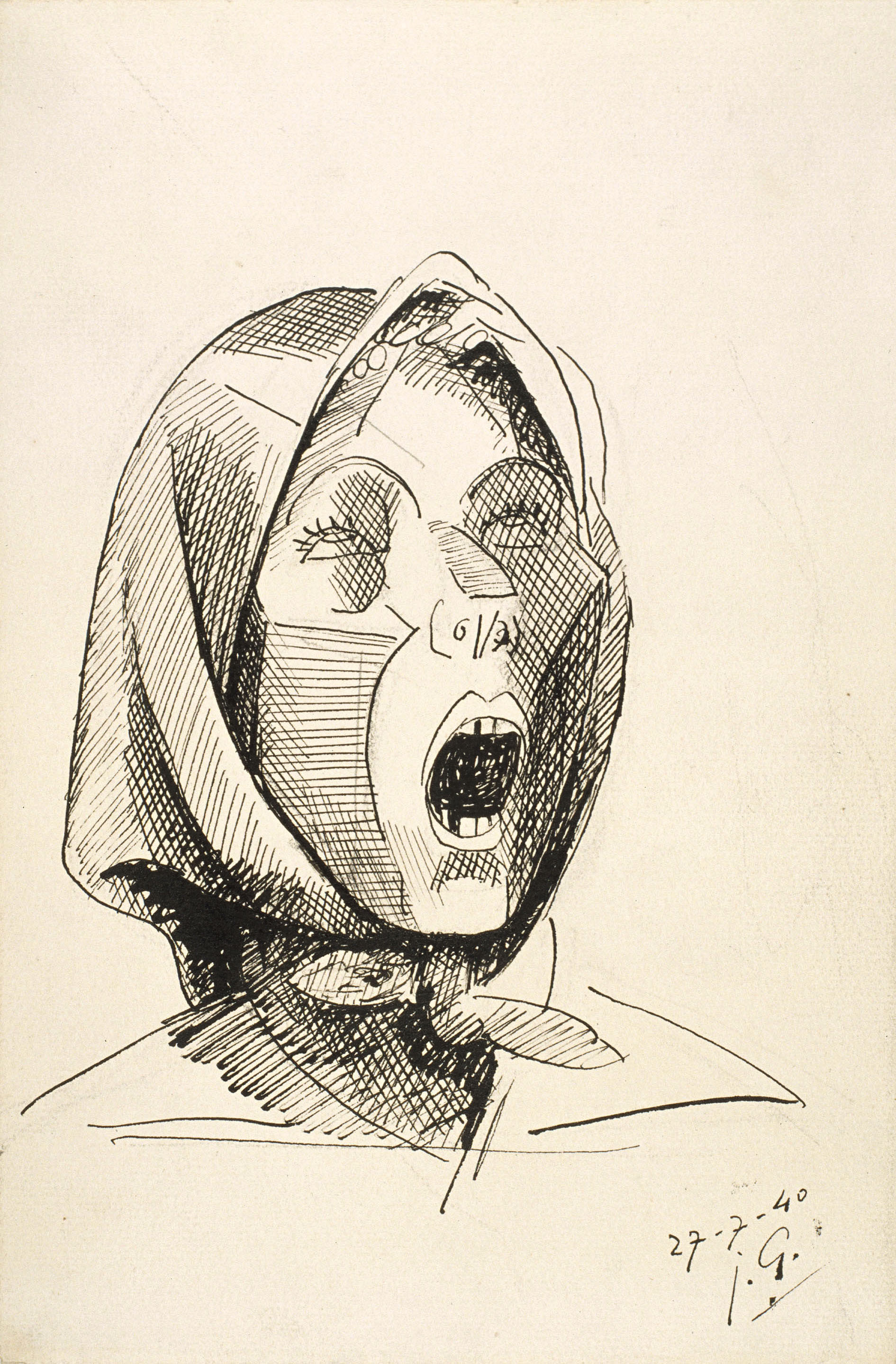image for: Juli González - Montserrat cridant, núm. 2 - 1940