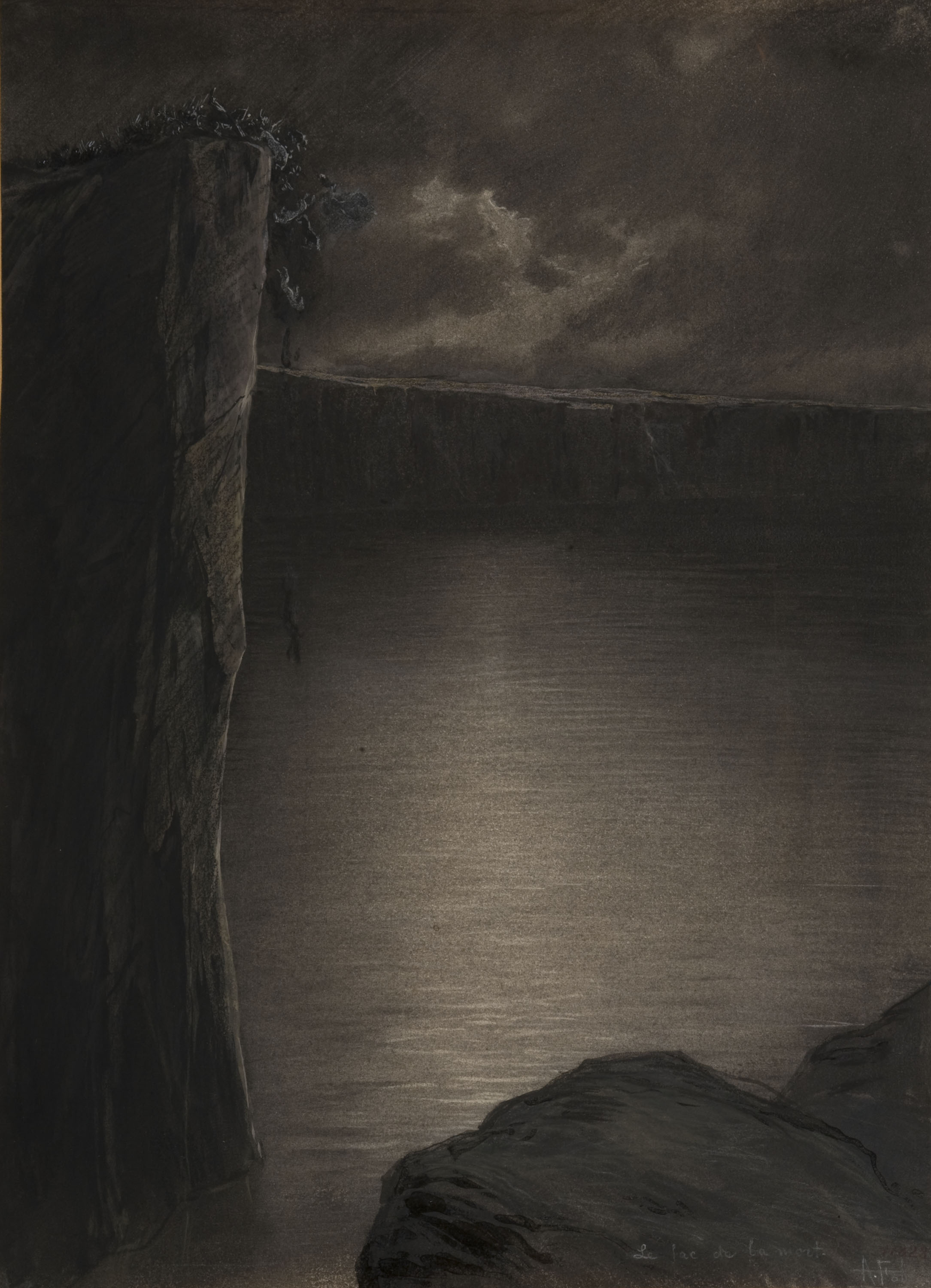 image for: Antoni Fabrés - Le lac de la mort - Cap a 1900