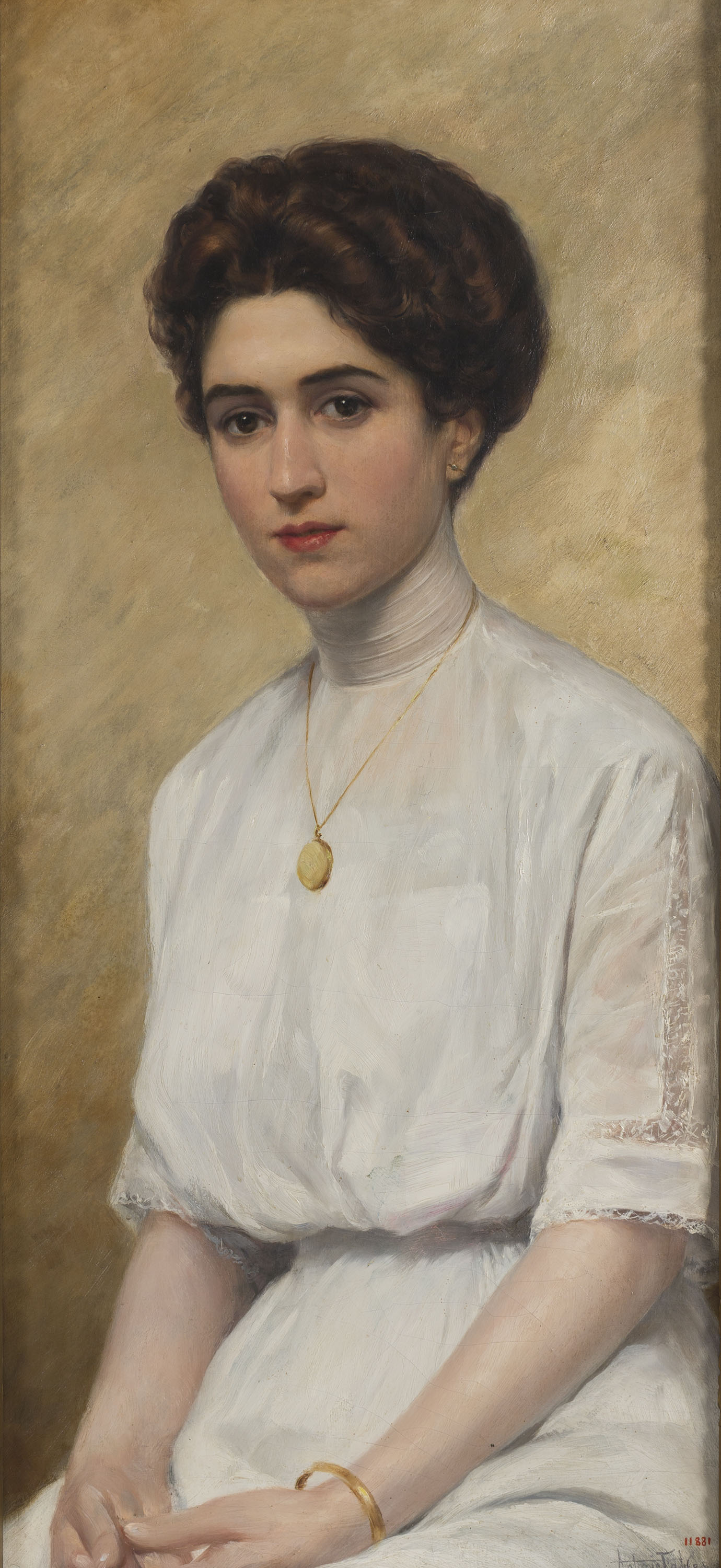 image for: Antoni Fabrés - Retrat de Glòria Fabrés - Cap a 1912