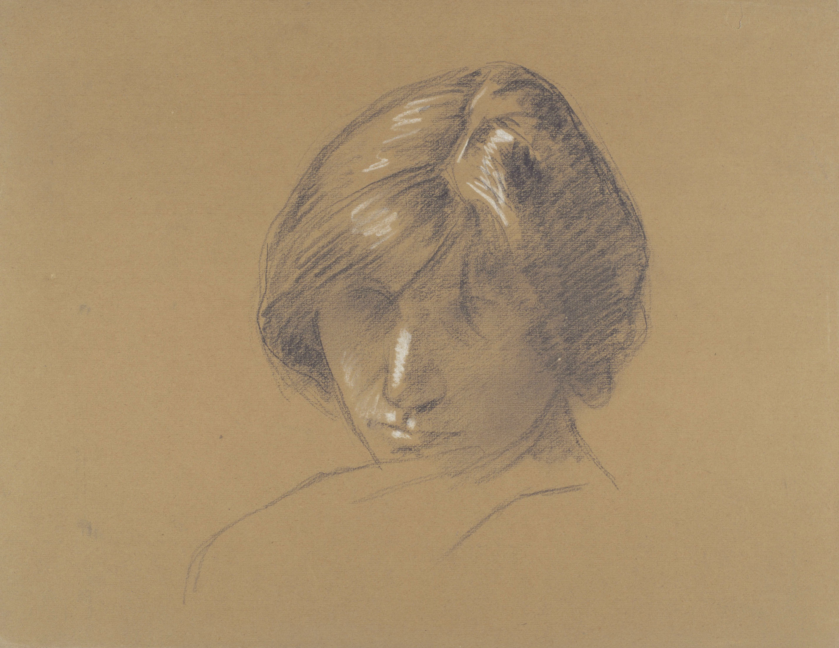 image for: Juli González - Retrat de Pilar (Portrait de Pilar) (anvers). Nu femení (revers) - Cap a 1913-1918