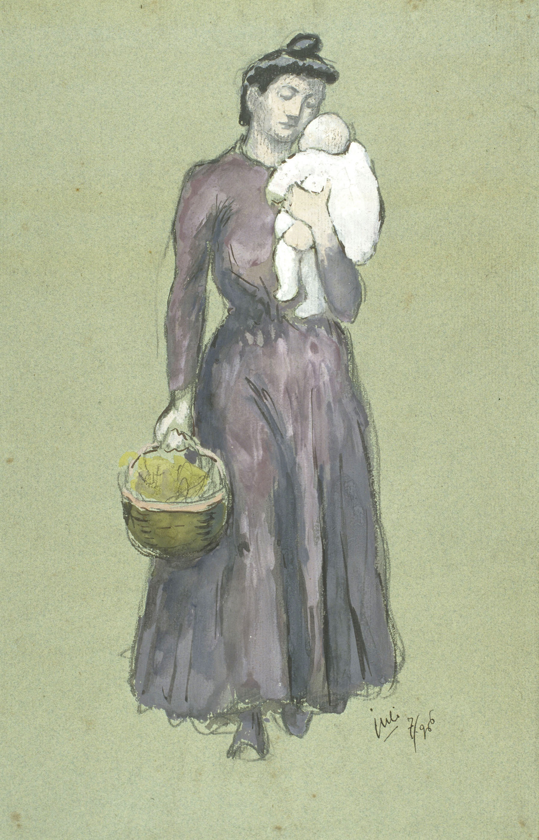 image for: Juli González - Maternitat amb cistell (Maternité au panier) - 1906