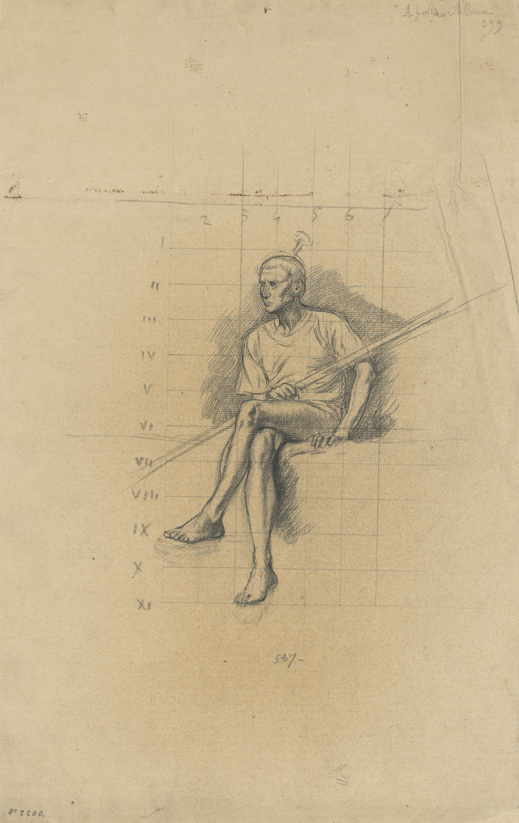 image for: Josep Lluís Pellicer - Estudi de figura masculina - 1899