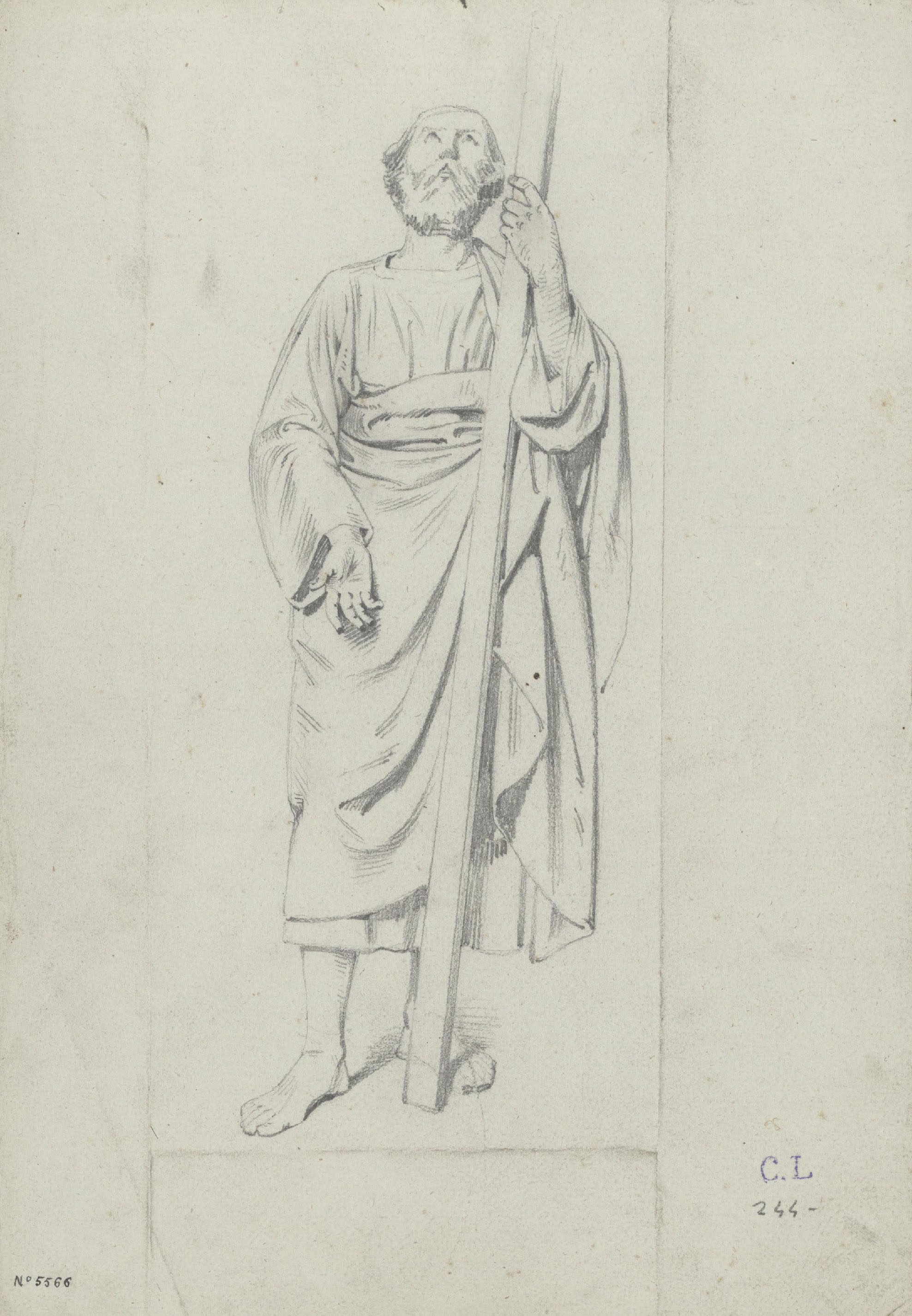image for: Claudi Lorenzale - Figura masculina - Cap a 1850-1870