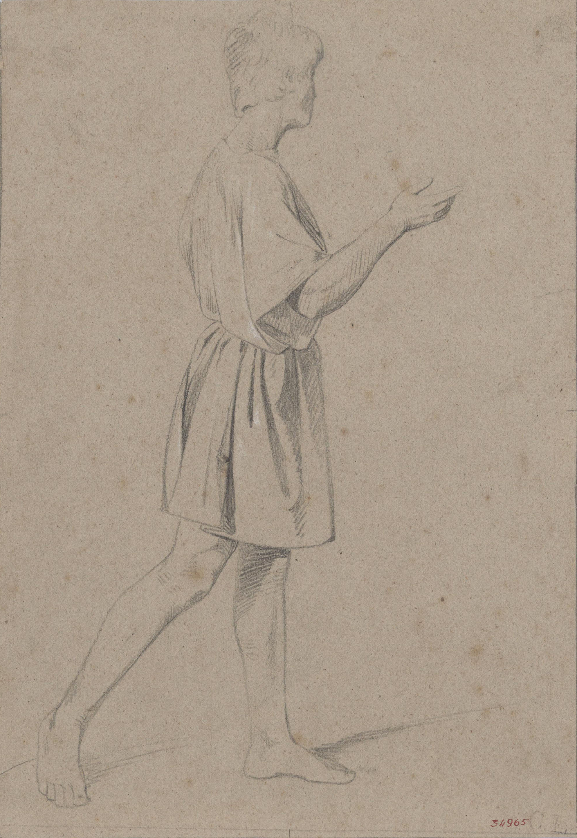 image for: Claudi Lorenzale - Figura masculina - Cap a 1850-1870