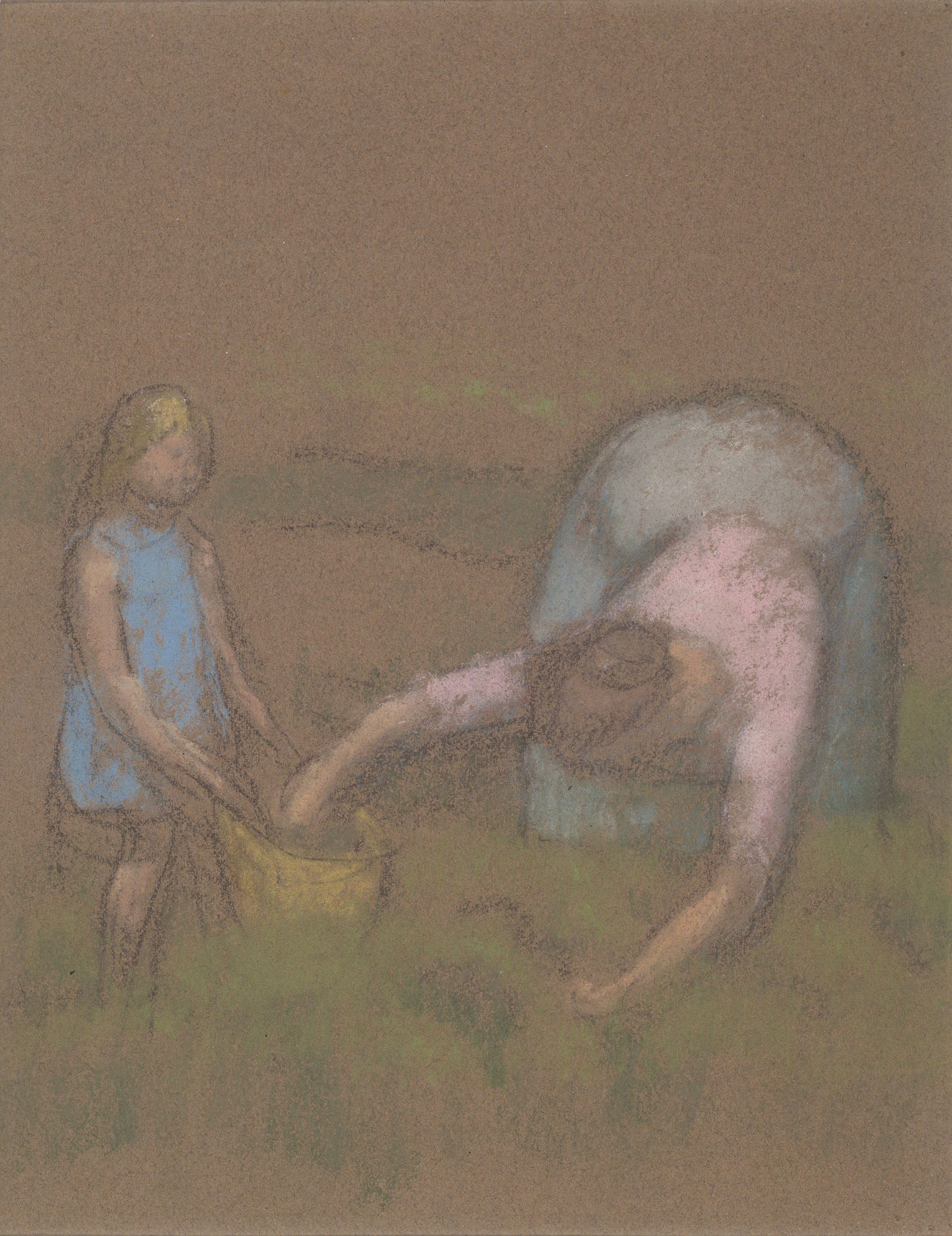 image for: Juli González - Camperola i nena (Paysanne et fillette) (anvers) / Cap femení (revers) - Cap a 1919-1920