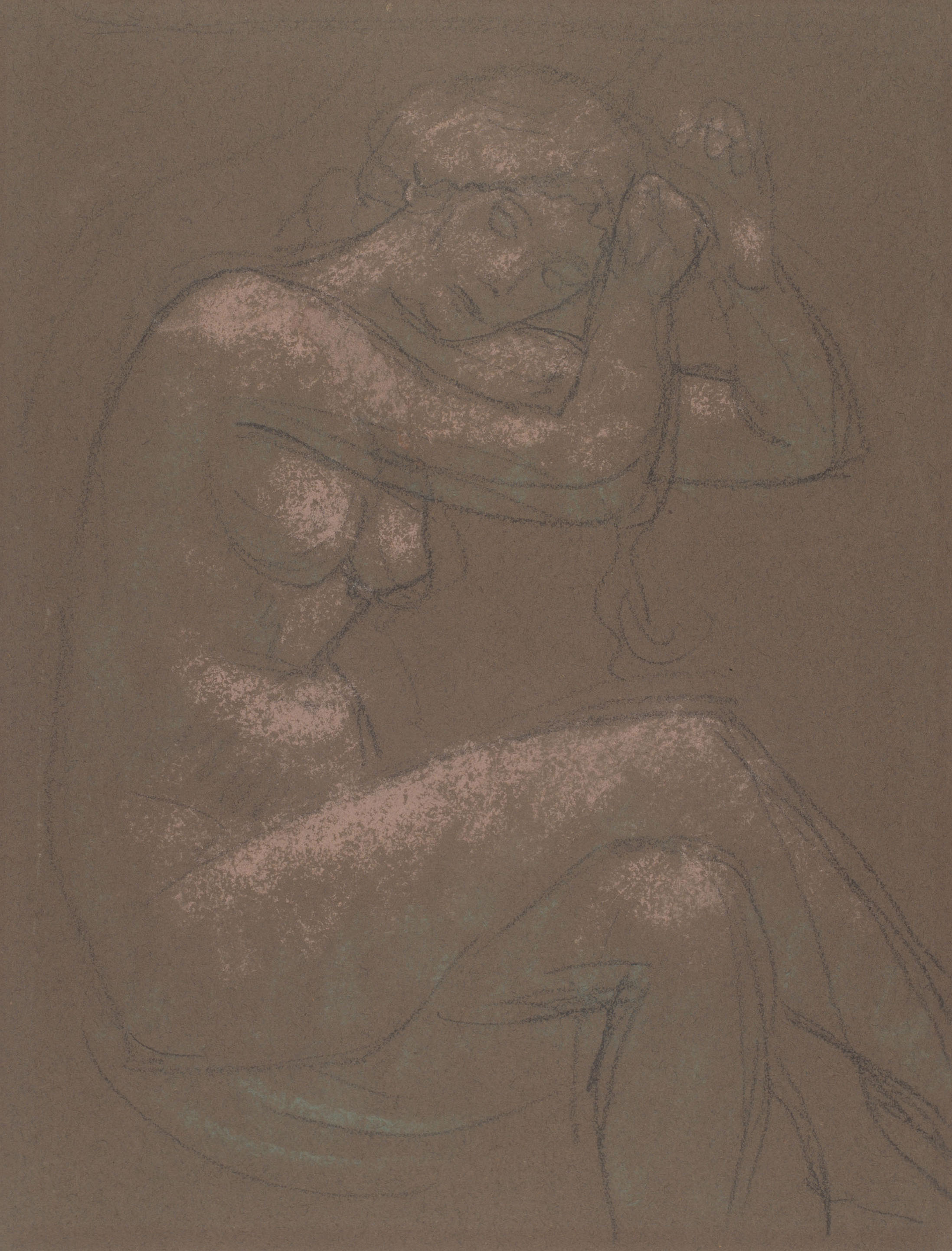 image for: Juli González - Nu assegut amb els ulls clucs (Nu assis, yeux baissés) - Cap a 1914-1917