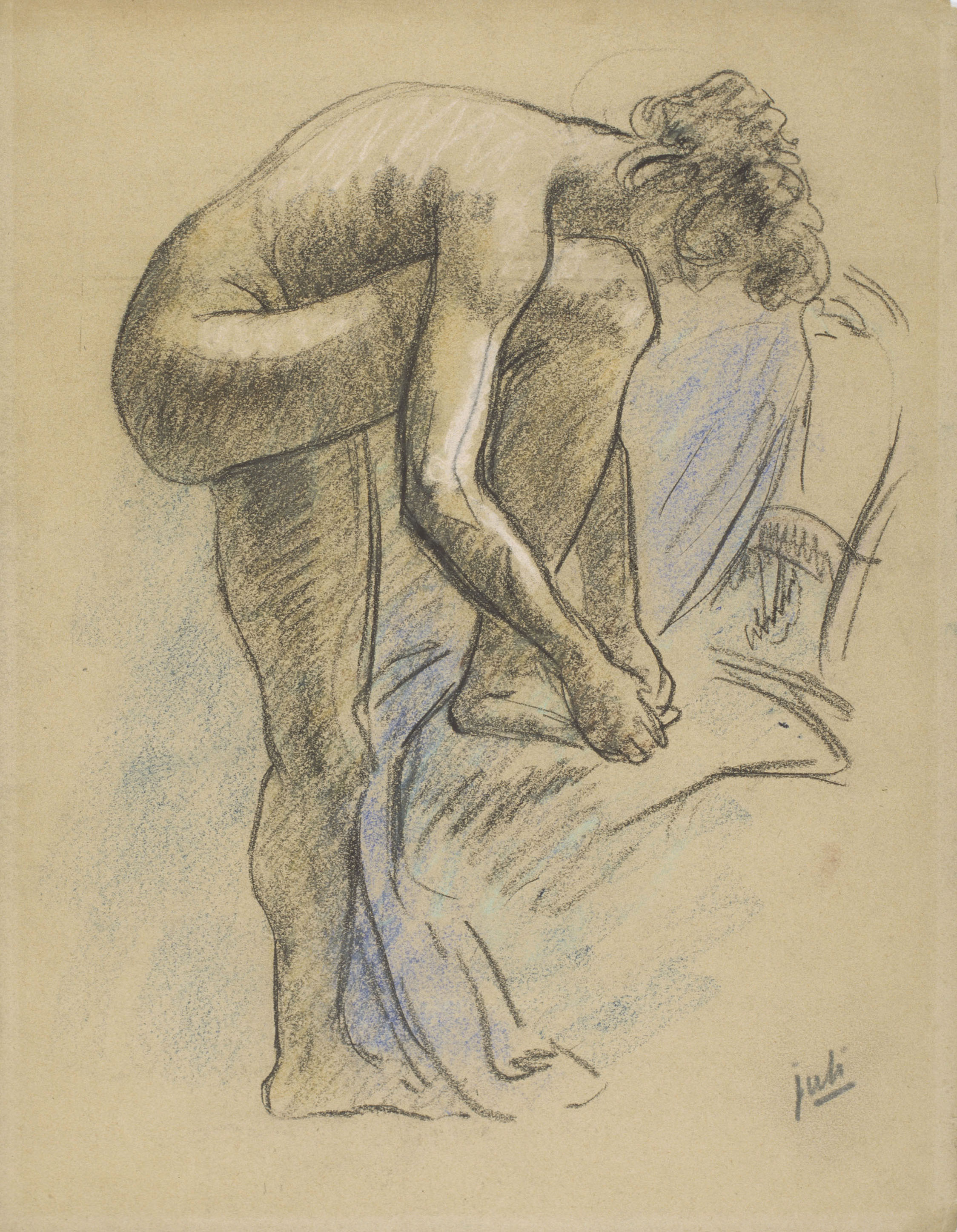 image for: Juli González - Nu de perfil amb cadira (Nu de profil à la chaise) - Cap a 1910-1914