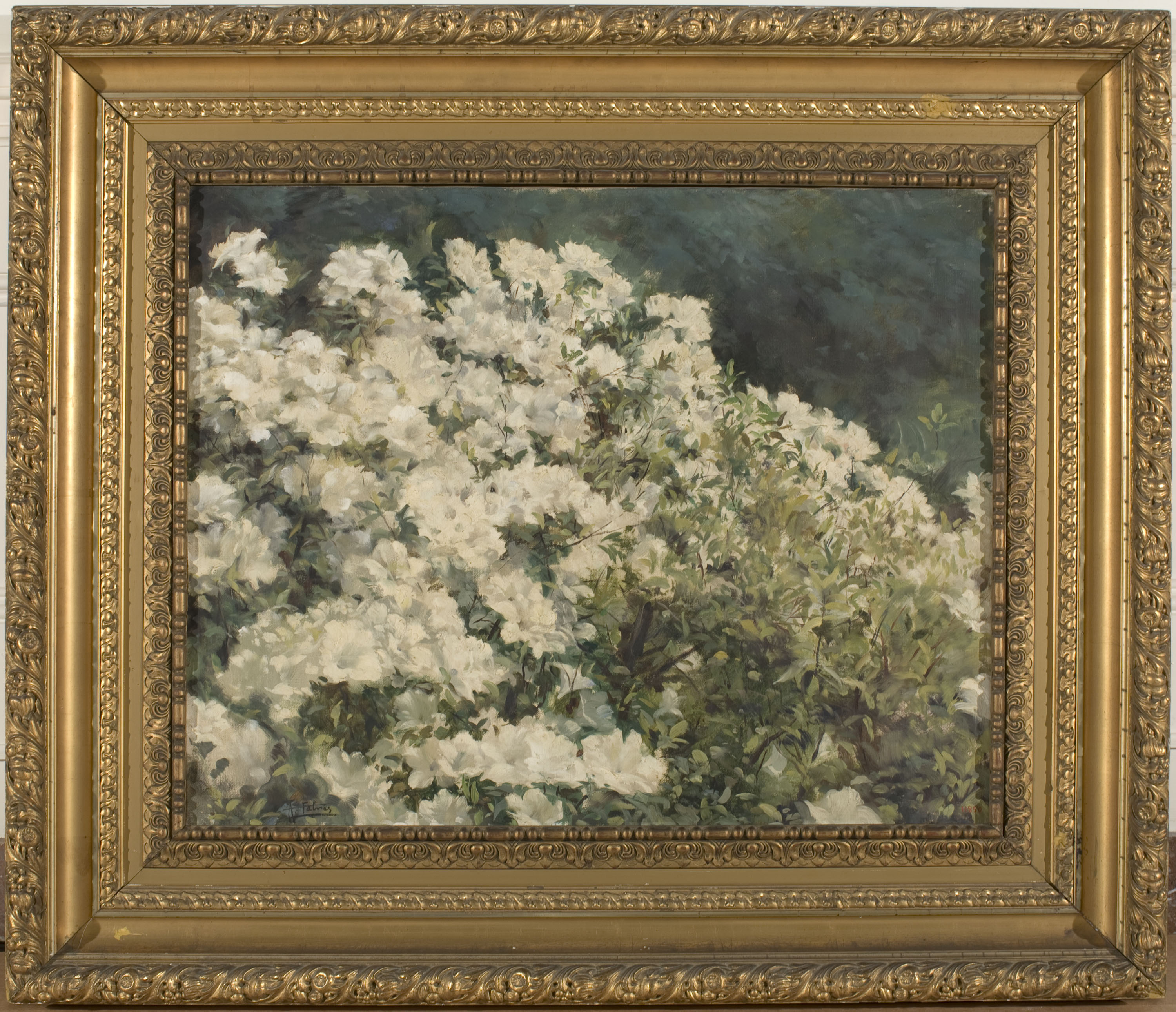 image for: Antoni Fabrés - Rododendres blancs - Cap a 1896