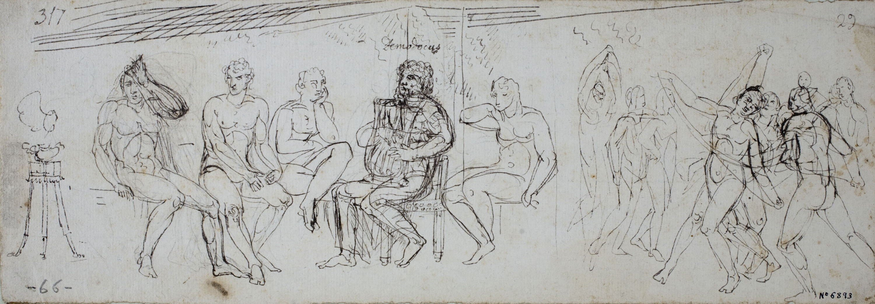 image for: Josep Bernat Flaugier - Estudi d&#039;escenes mitològiques - Cap a 1800-1812