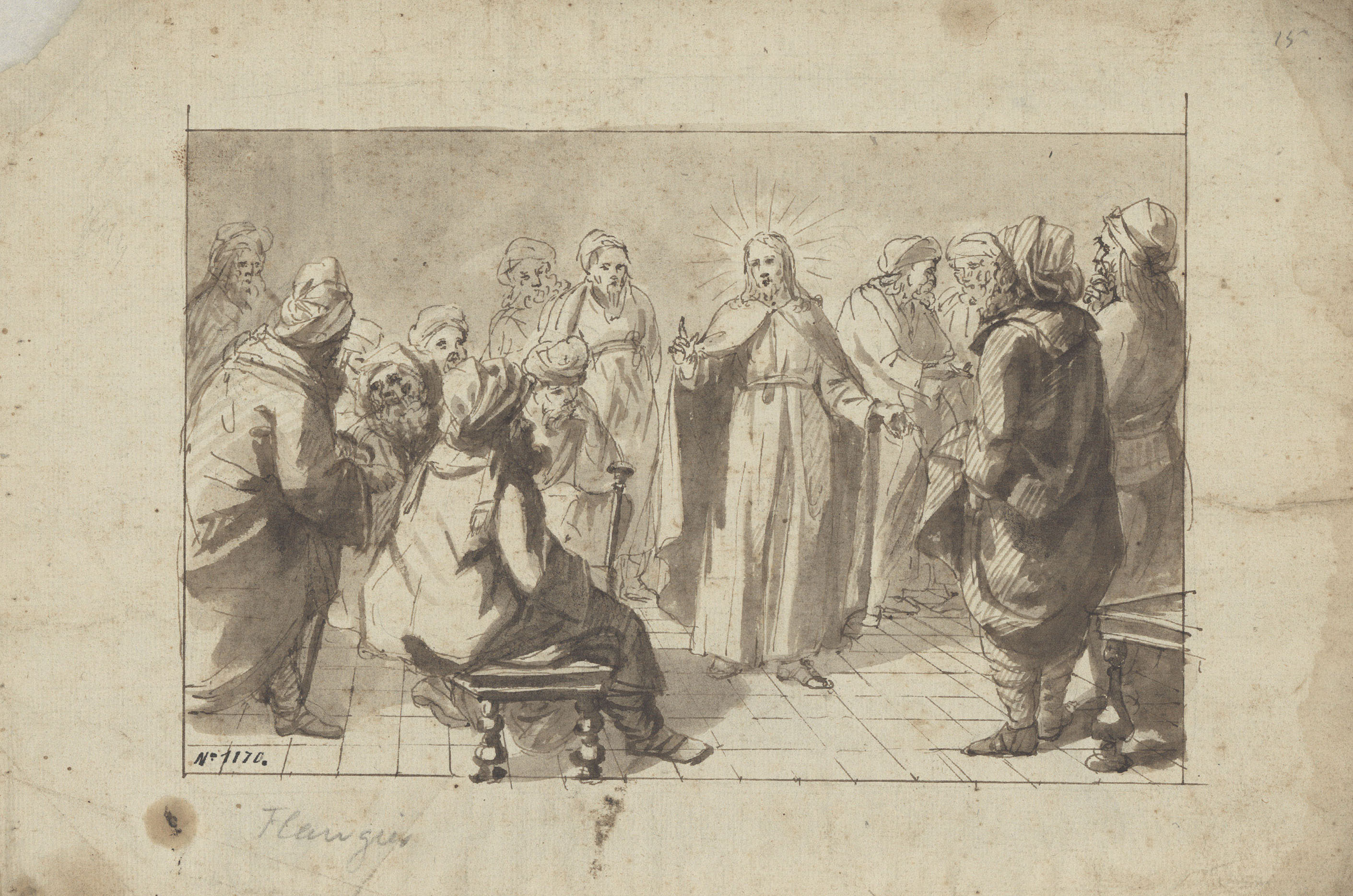 image for: Josep Bernat Flaugier - Jesús amb els doctors de la llei - Cap a 1800-1812
