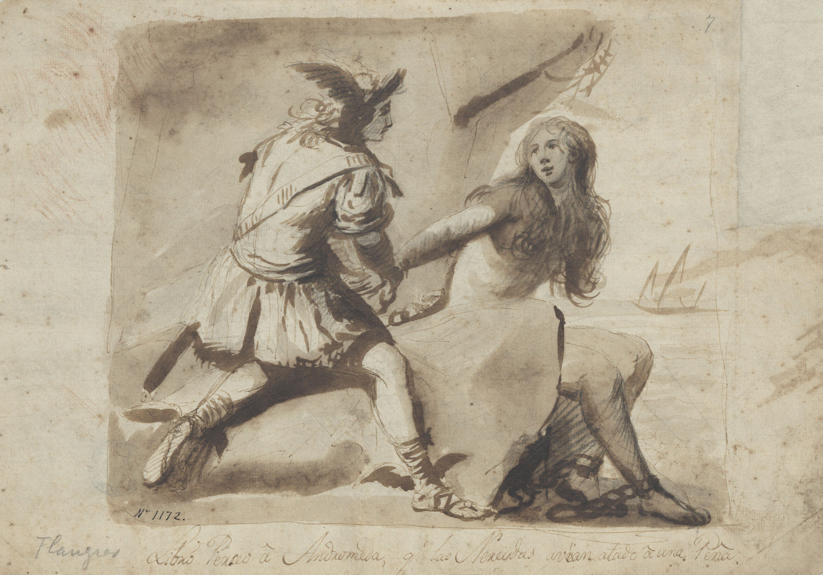 image for: Josep Bernat Flaugier - Perseu allibera Andròmeda - Cap a 1800-1812