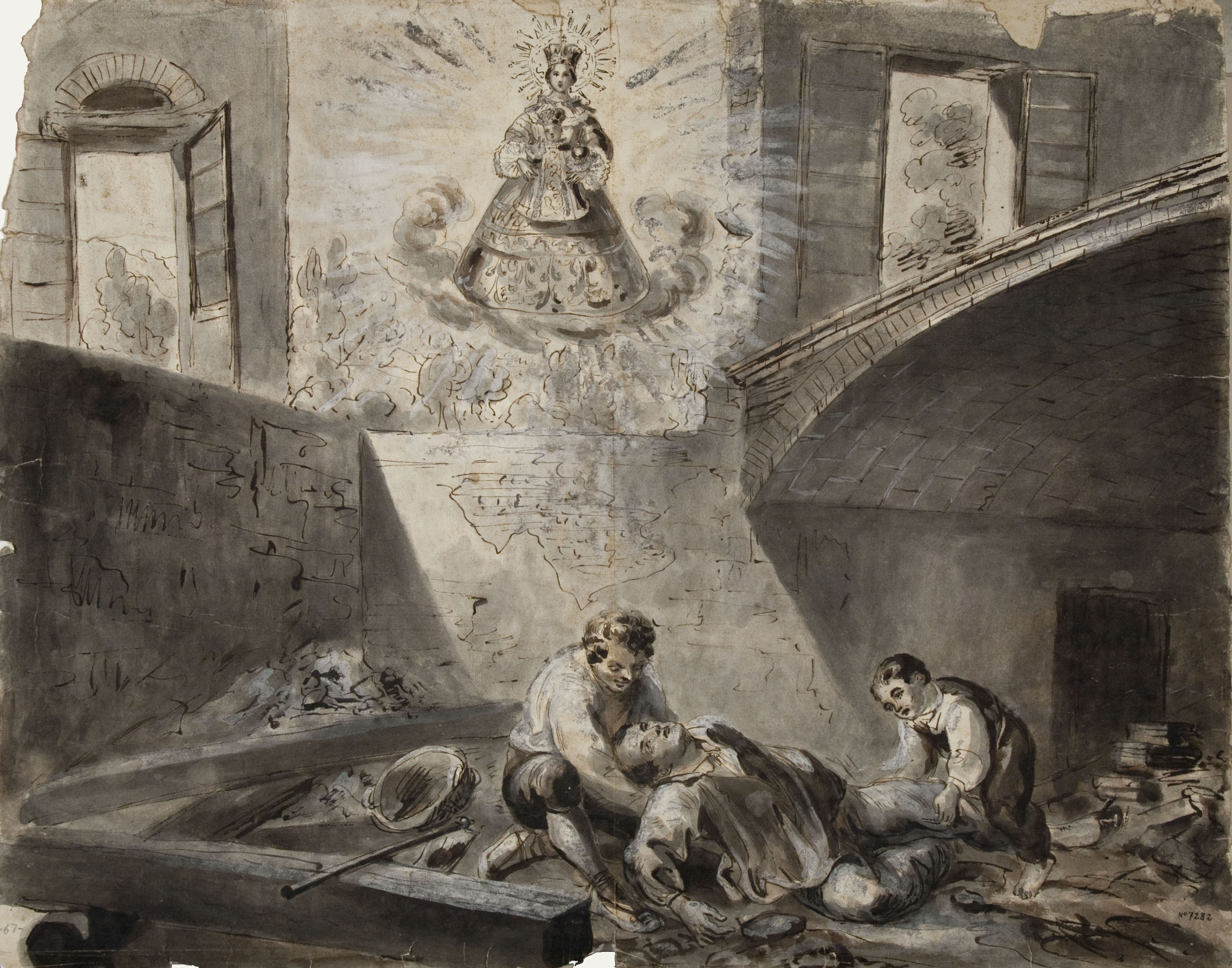 image for: Josep Bernat Flaugier - Aparició de la Mare de Déu - Cap a 1800-1812