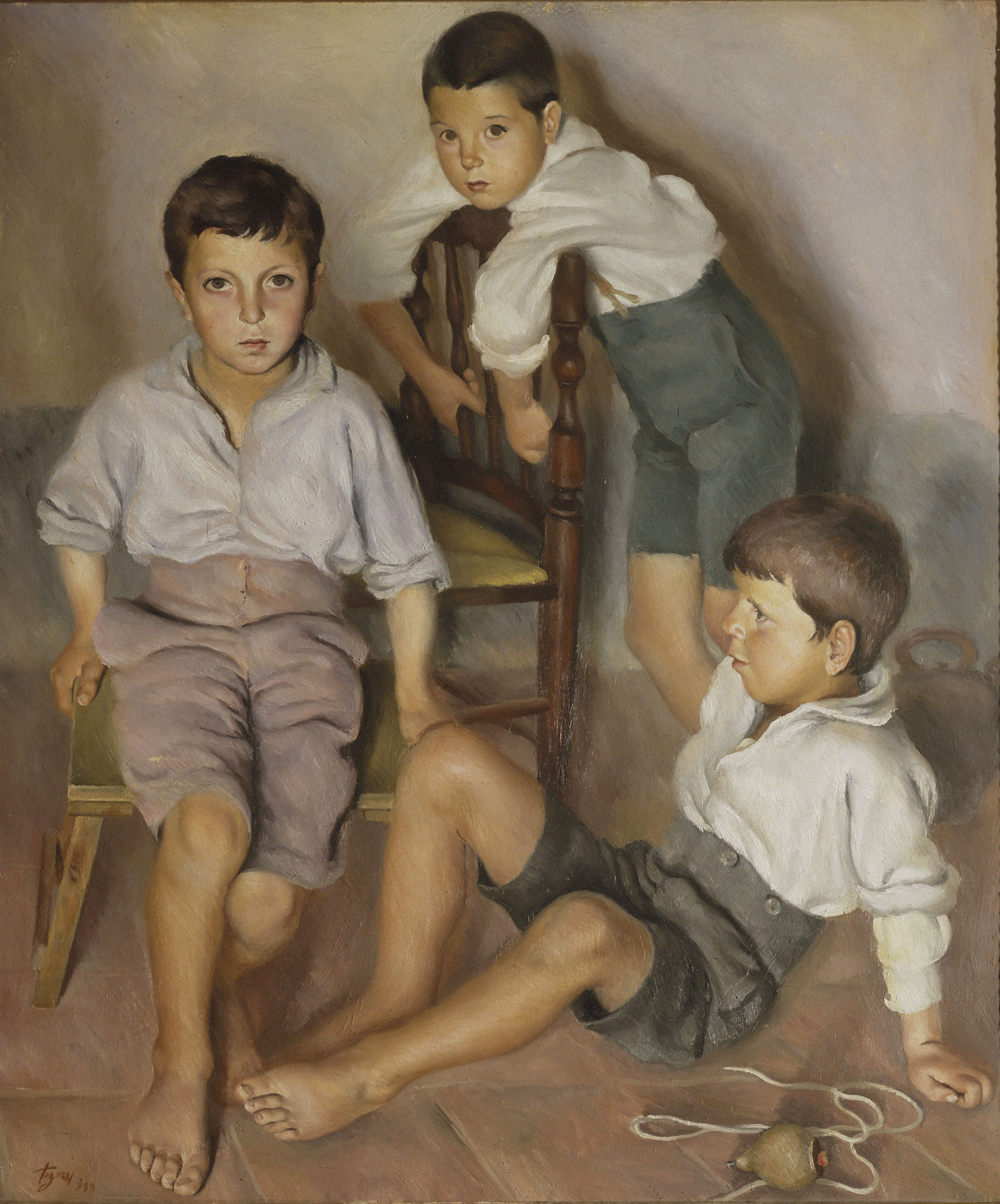 image for: Josep de Togores - Tres nens - Vilalleons, 1933