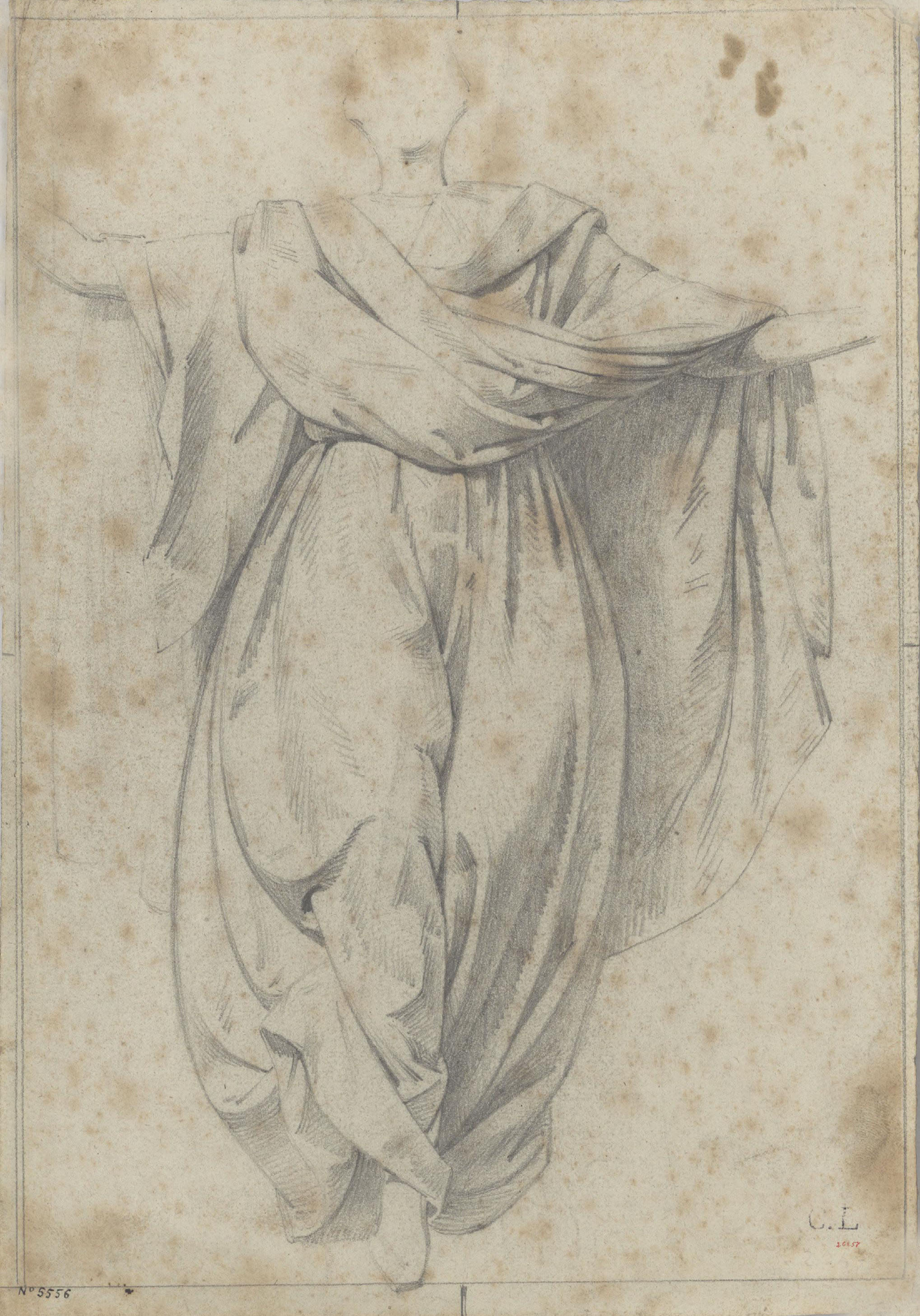 image for: Claudi Lorenzale - Estudi de figura - Cap a 1850-1870