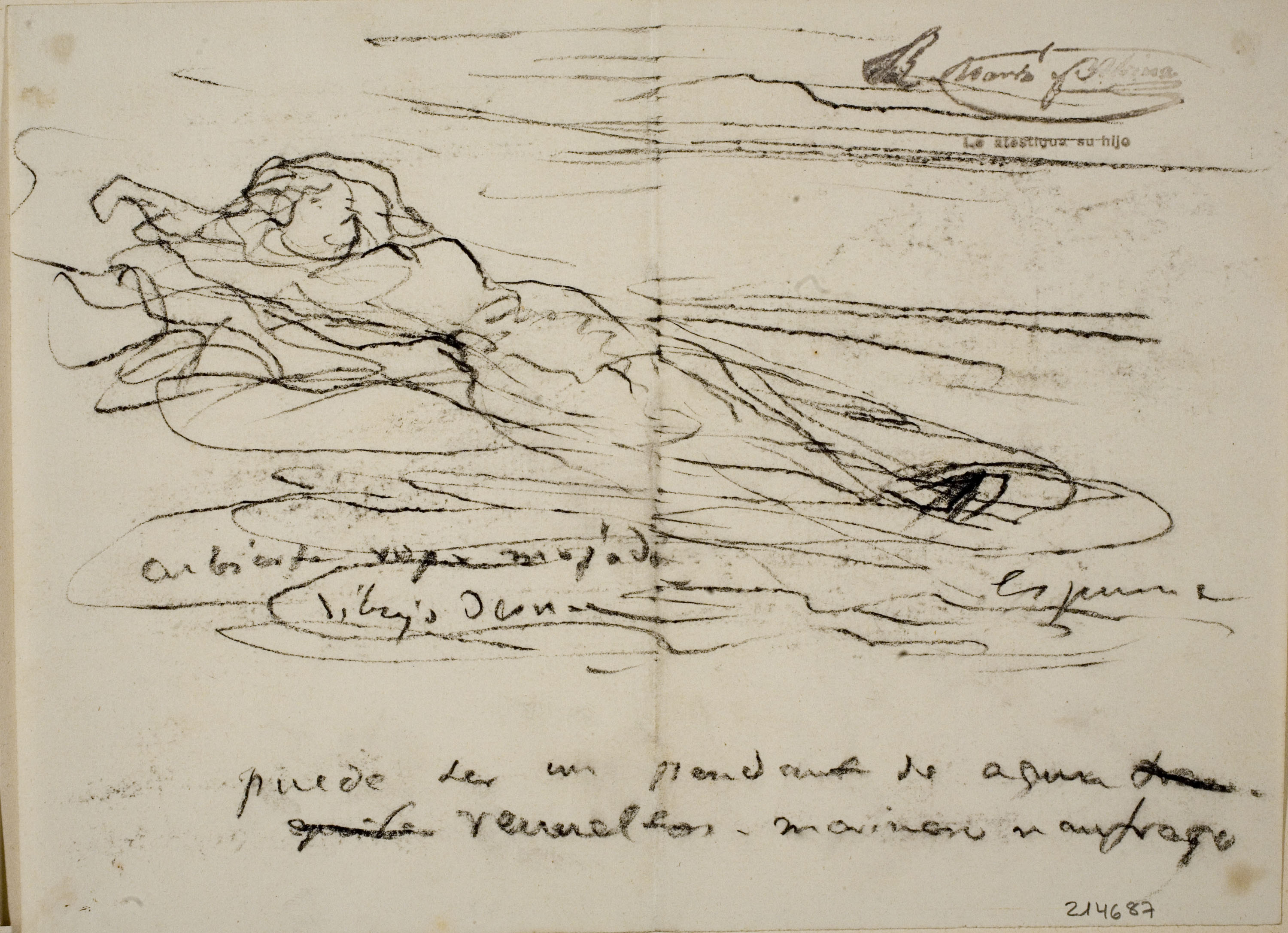 image for: Ramon Martí i Alsina - Estudi de figura femenina - Cap a 1880-1890