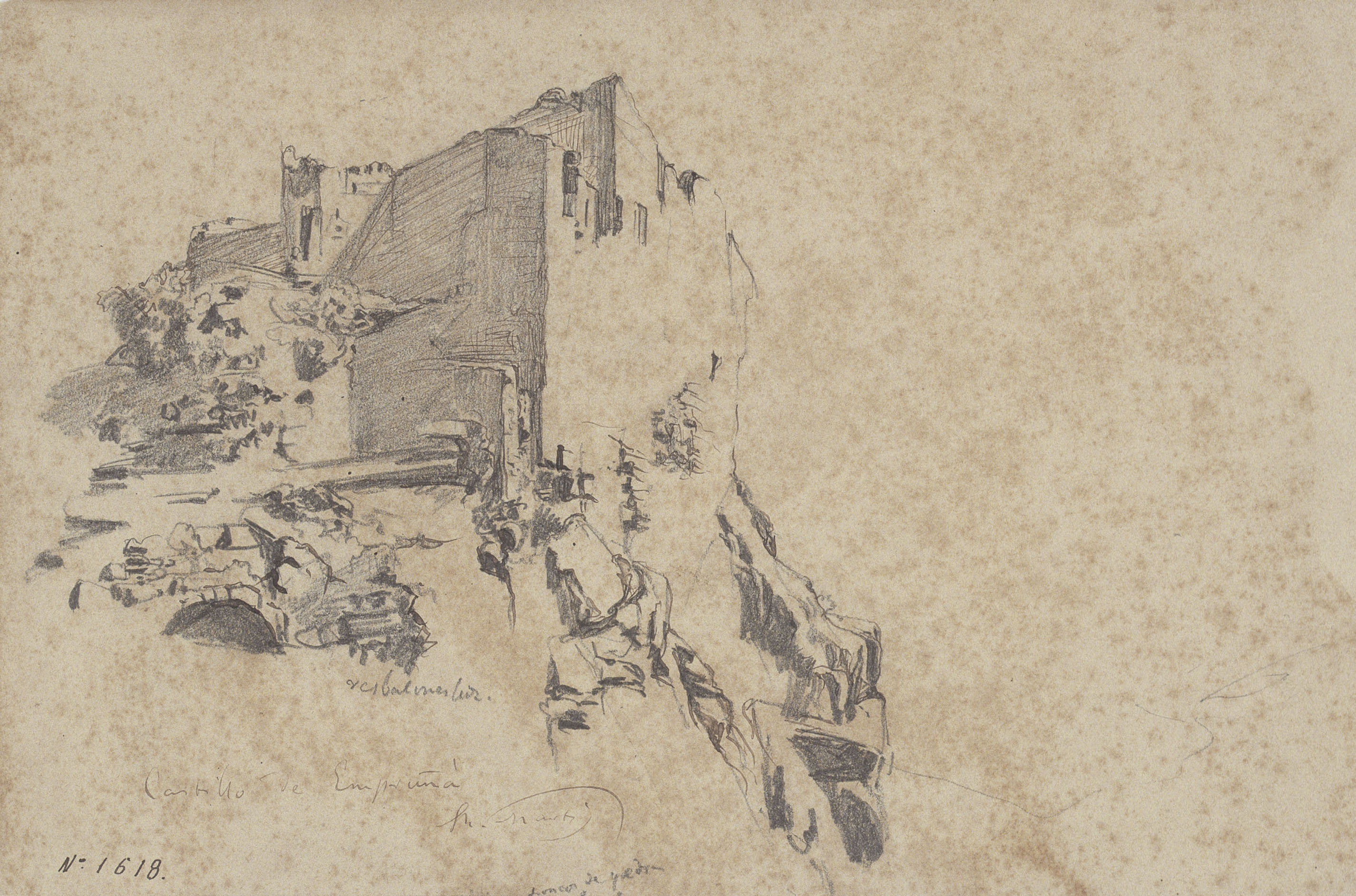 image for: Ramon Martí i Alsina - Castell de l&#039;Eramprunyà - Cap a 1850-1855