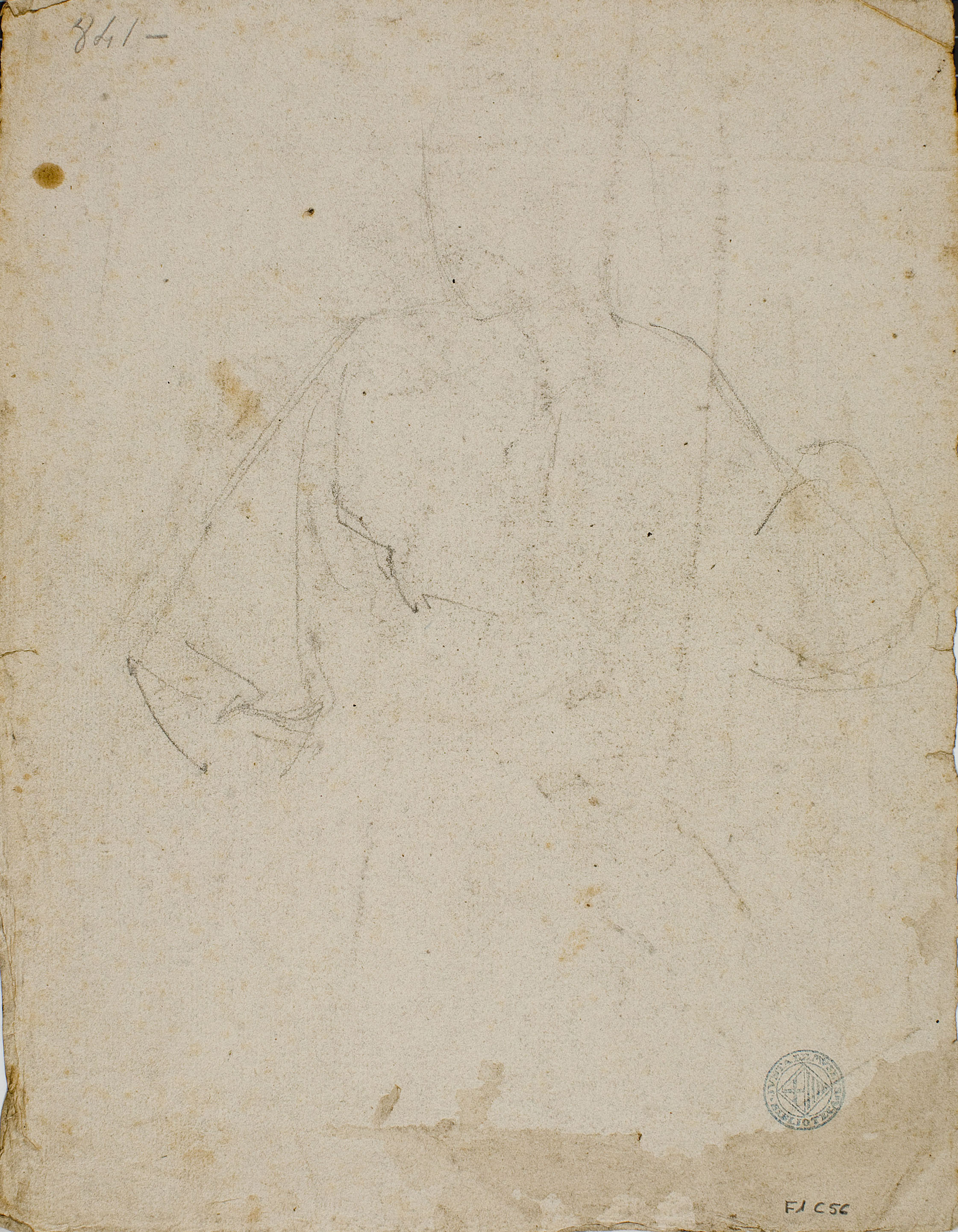 image for: Ramon Martí i Alsina - Ceferina la Provinciana (anvers) / Apunts de figura femenina (revers) - Cap a 1866 [1]