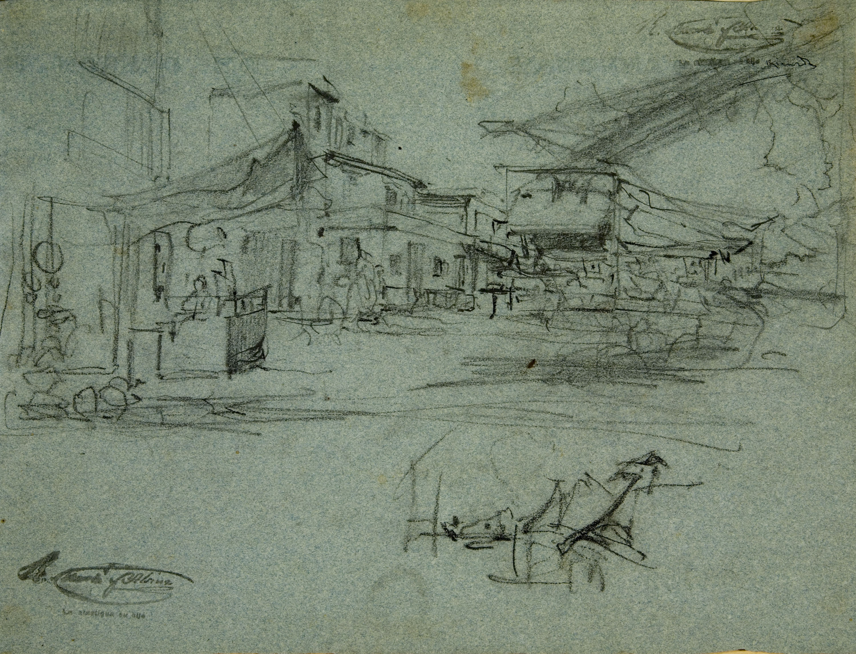 image for: Ramon Martí i Alsina - Apunt per al quadre «El Bornet» - Cap a 1866-1870