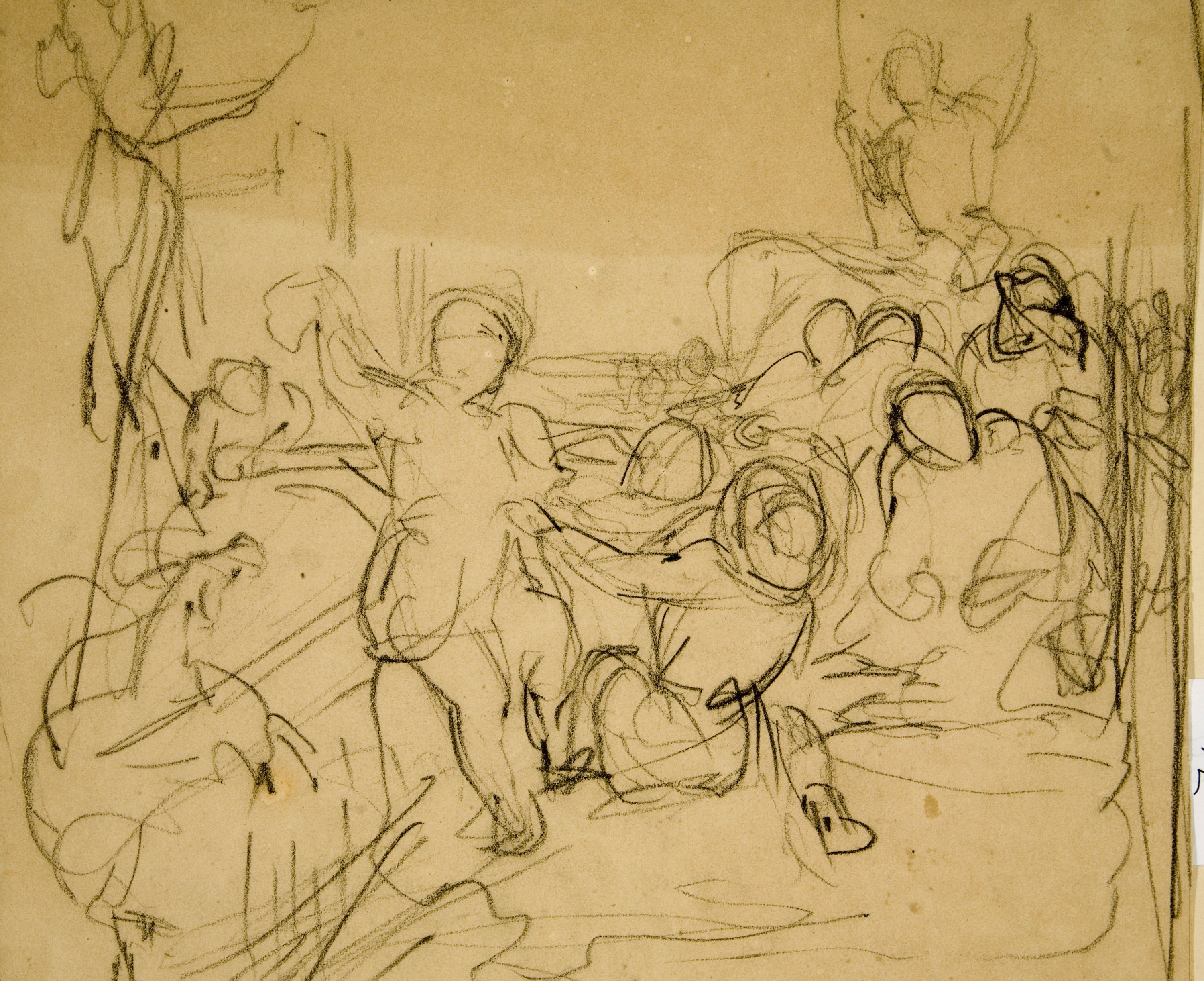 image for: Ramon Martí i Alsina - Estudi per a un quadre «Quixot» - Cap a 1860-1880