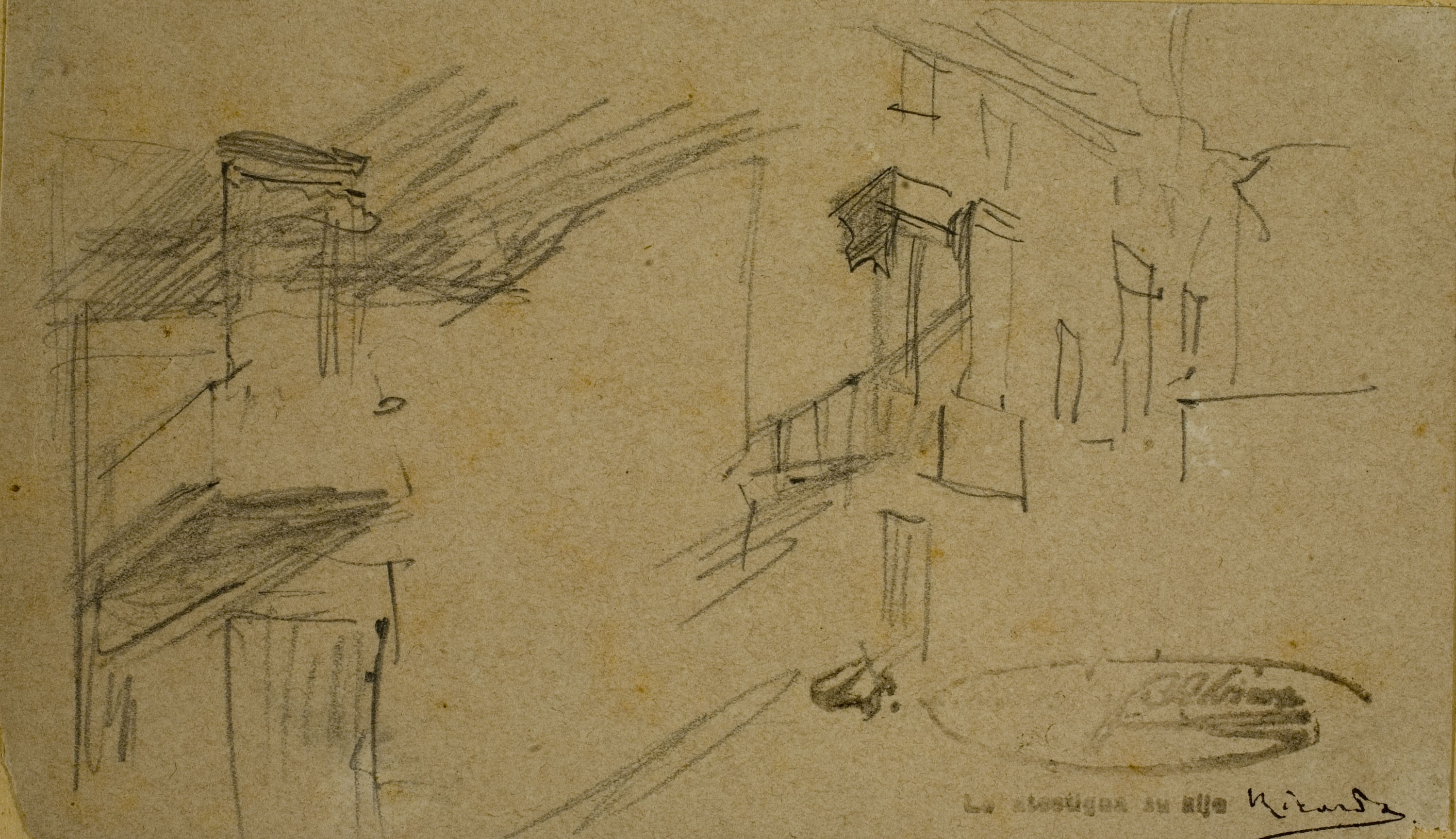 image for: Ramon Martí i Alsina - Apunt per al quadre «El Bornet» - Cap a 1866-1870