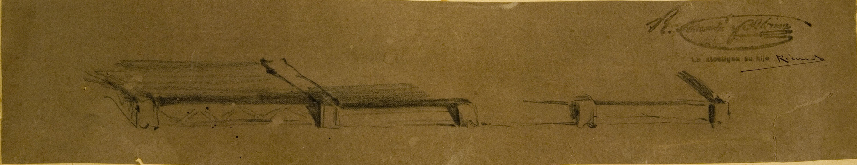 image for: Ramon Martí i Alsina - Apunt per al quadre «Born Vell» - Cap a 1866