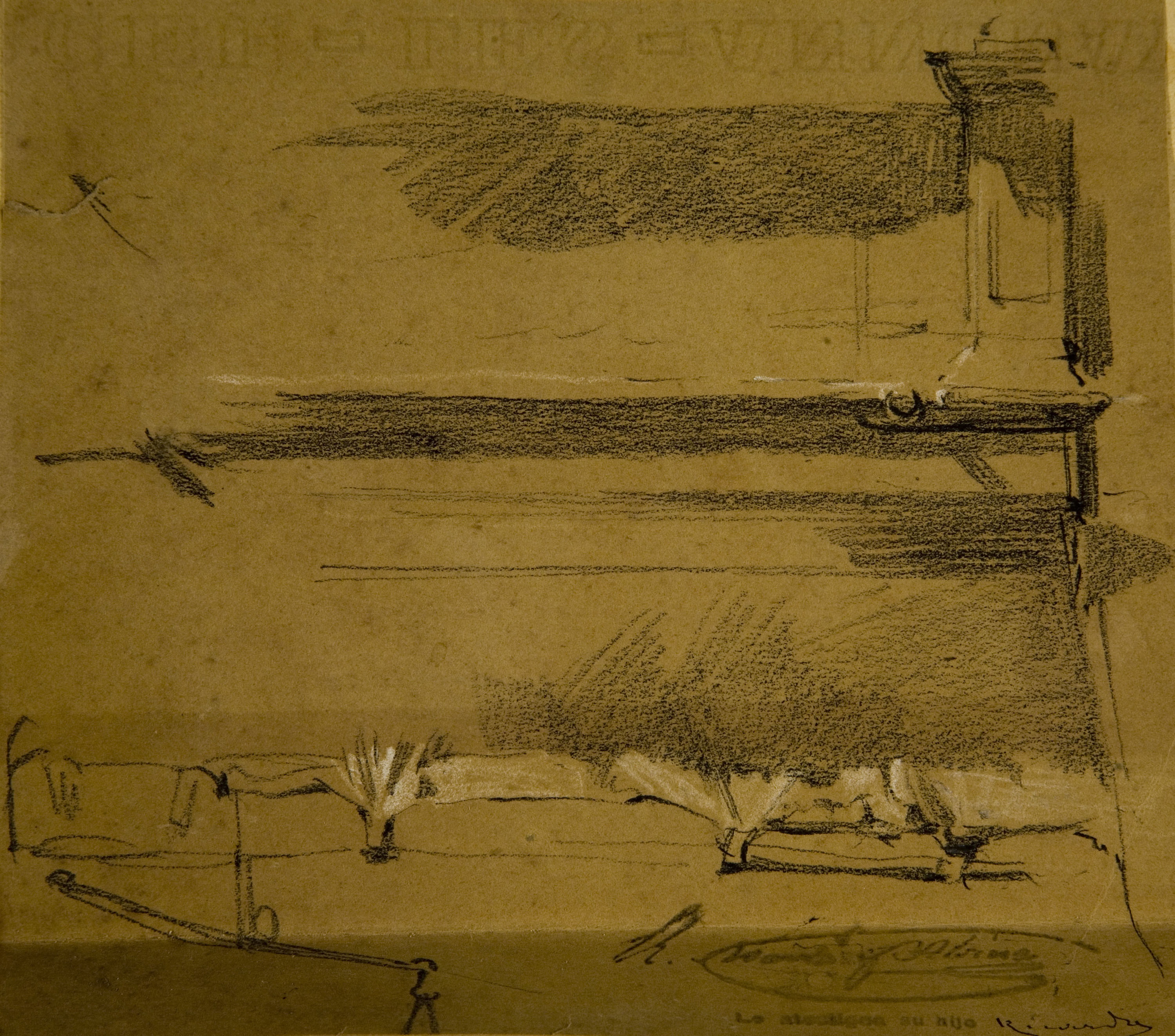 image for: Ramon Martí i Alsina - Estudi per al quadre «Born Vell» - Cap a 1866