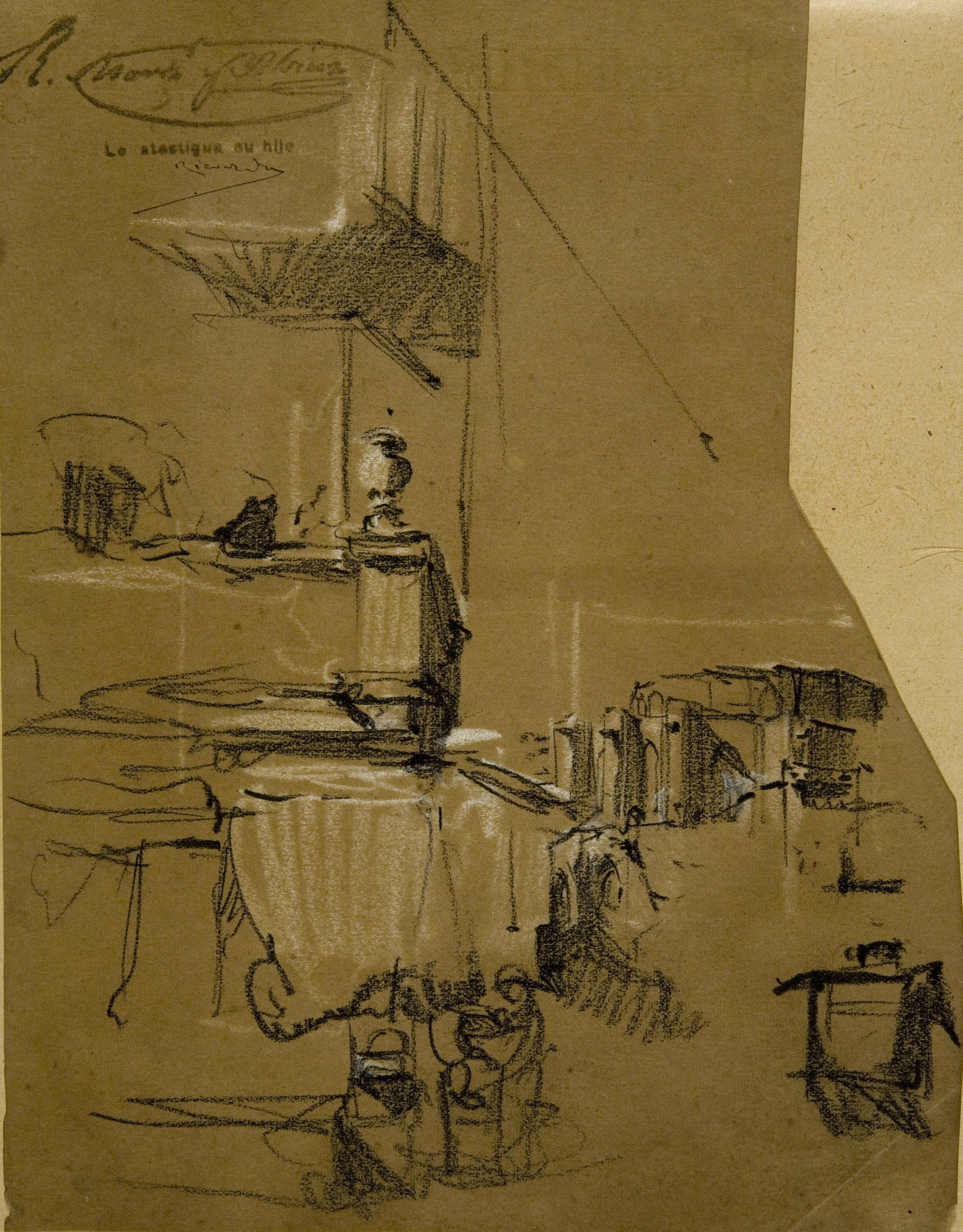 image for: Ramon Martí i Alsina - Estudi per al quadre «Born Vell» - Cap a 1866