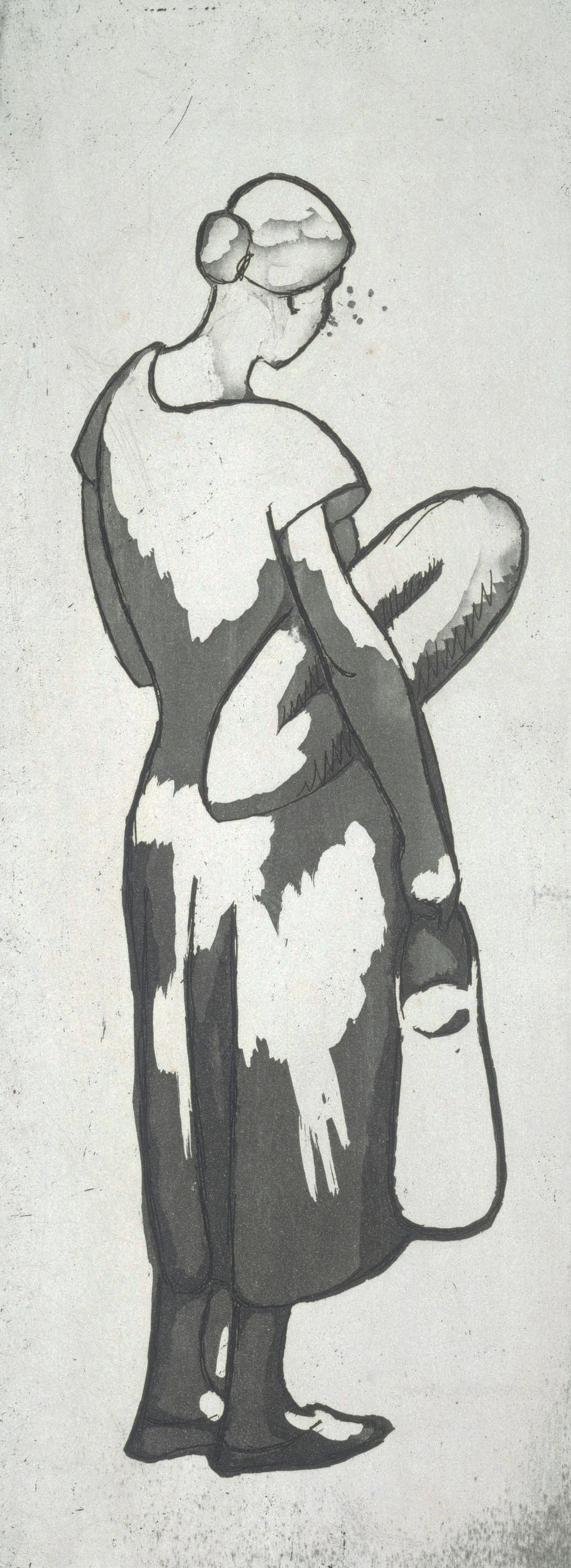 image for: Juli González - Dona tornant del mercat, núm. 1 (Femme revenant du marché, no. 1) - 1927