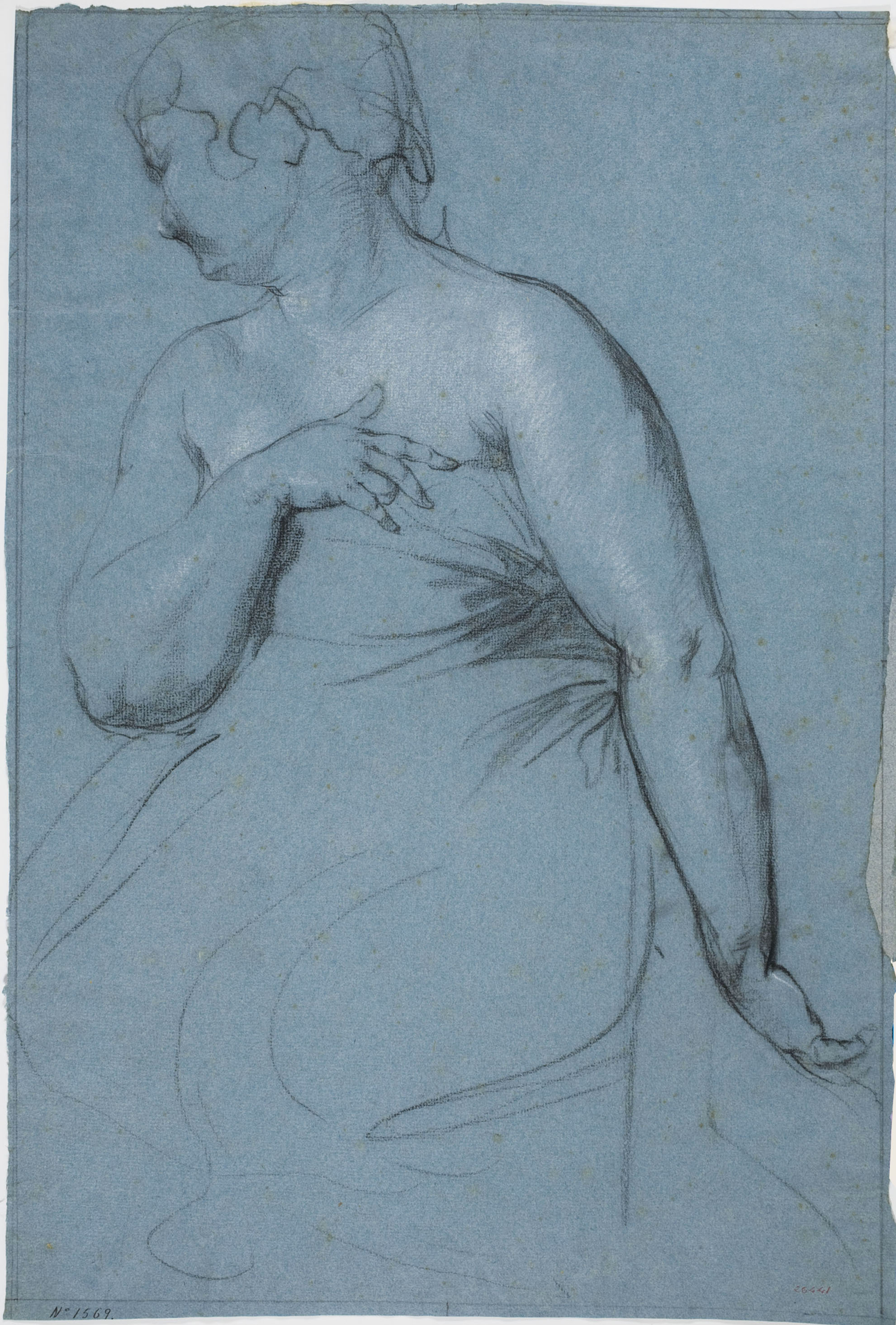 image for: Ramon Martí i Alsina - Estudi de nu i vestimenta - Cap a 1870-1880