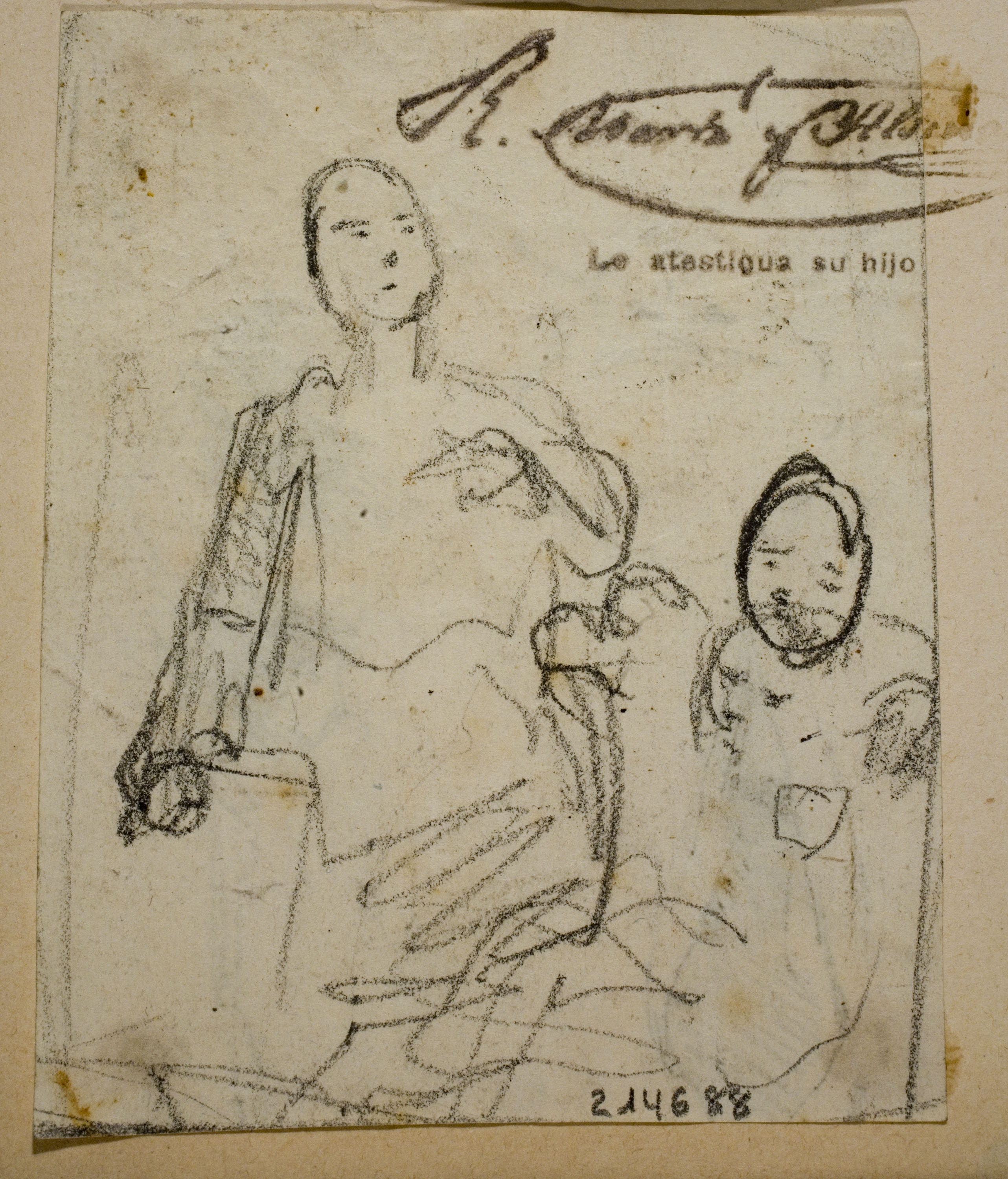 image for: Ramon Martí i Alsina - Estudi de figures femenines - Cap a 1860-1870