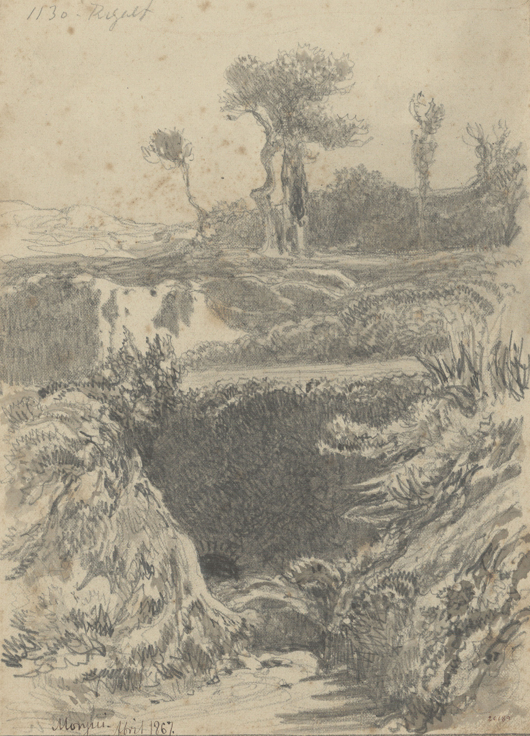 image for: Lluís Rigalt - Montjuïc - Abril de 1867