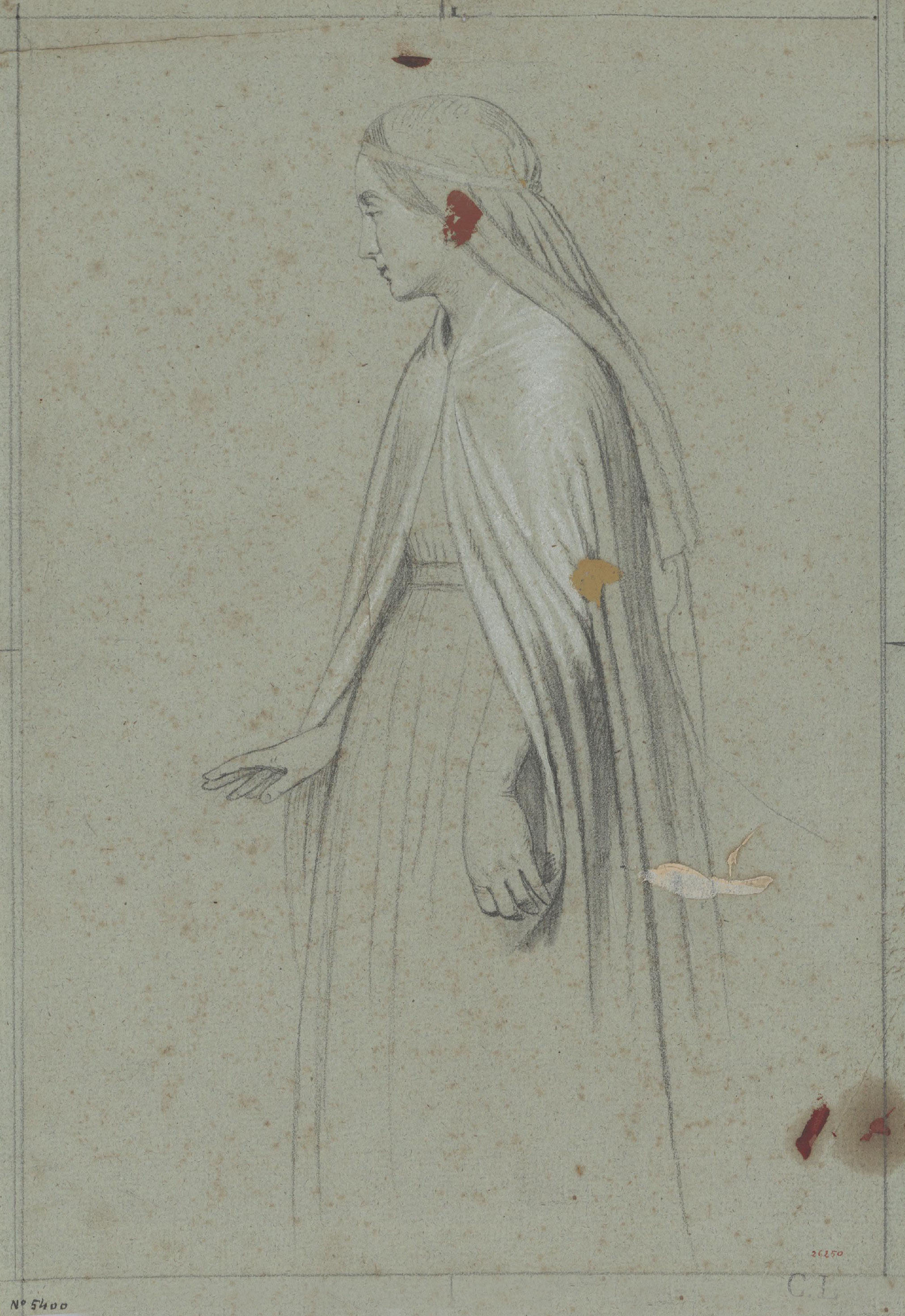 image for: Claudi Lorenzale - Figura femenina - Cap a 1850-1870