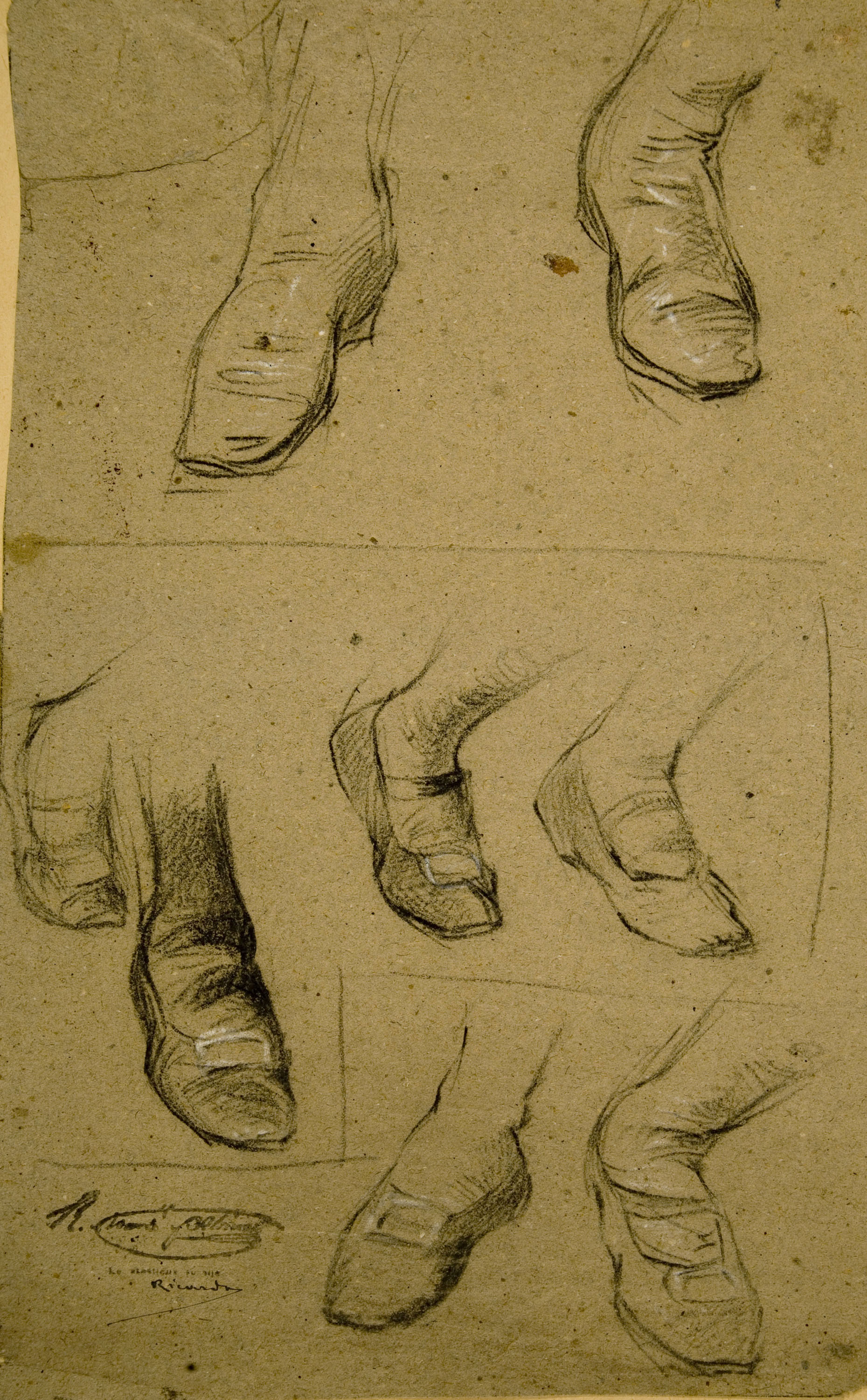 image for: Ramon Martí i Alsina - Apunts de peus amb sabates - Cap a 1860-1865