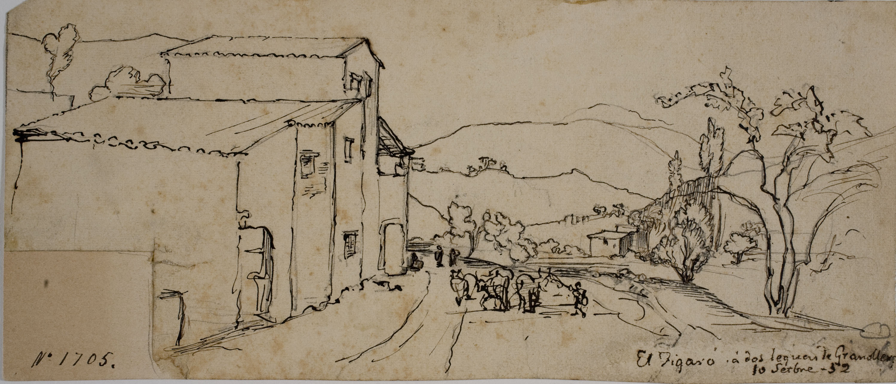 image for: Ramon Martí i Alsina - Entrada al poble del Figaró - 10 de Setembre de 1852