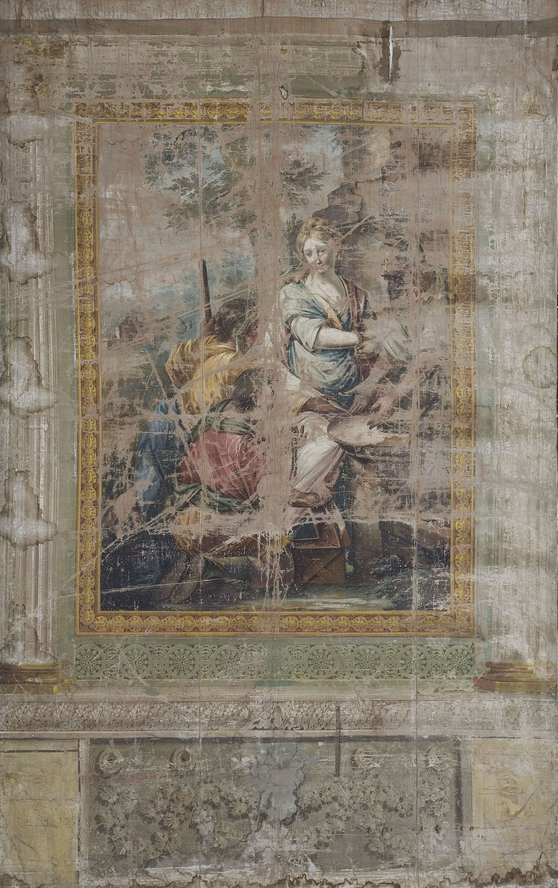 image for: Francesc Pla Duran dit El Vigatà - Sala Bíblica (Casa Clarós o Serra). Abraham i els àngels - Últim quart del segle XVIII