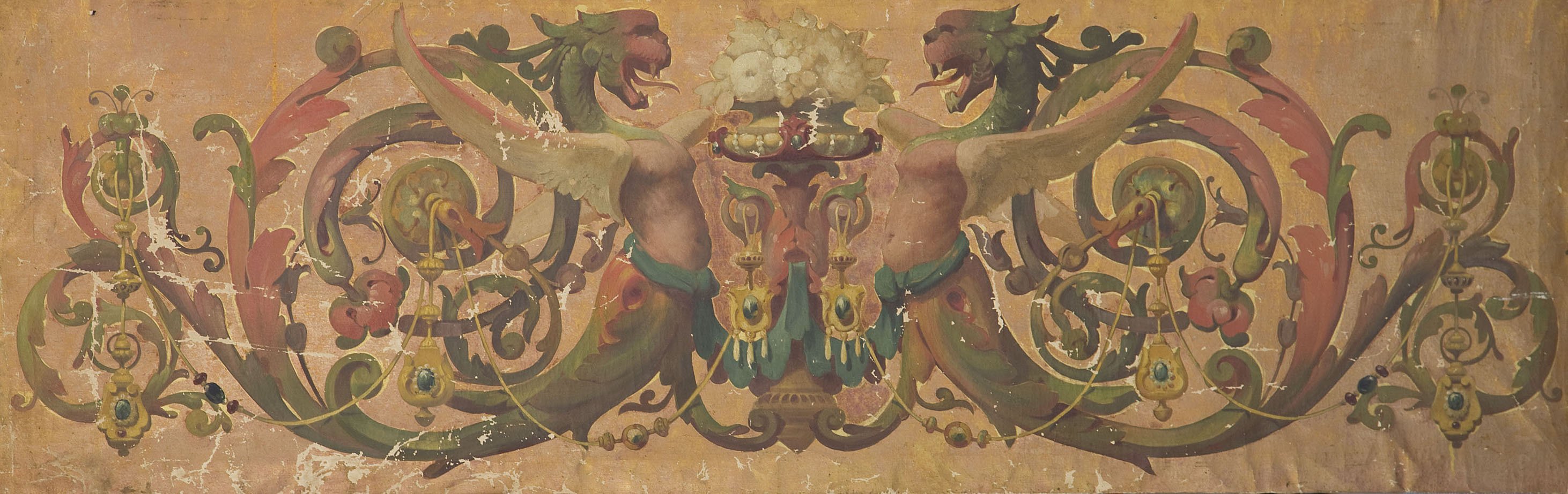 image for: Anònim - Pintura amb motius grotescos - Primer quart del segle XIX