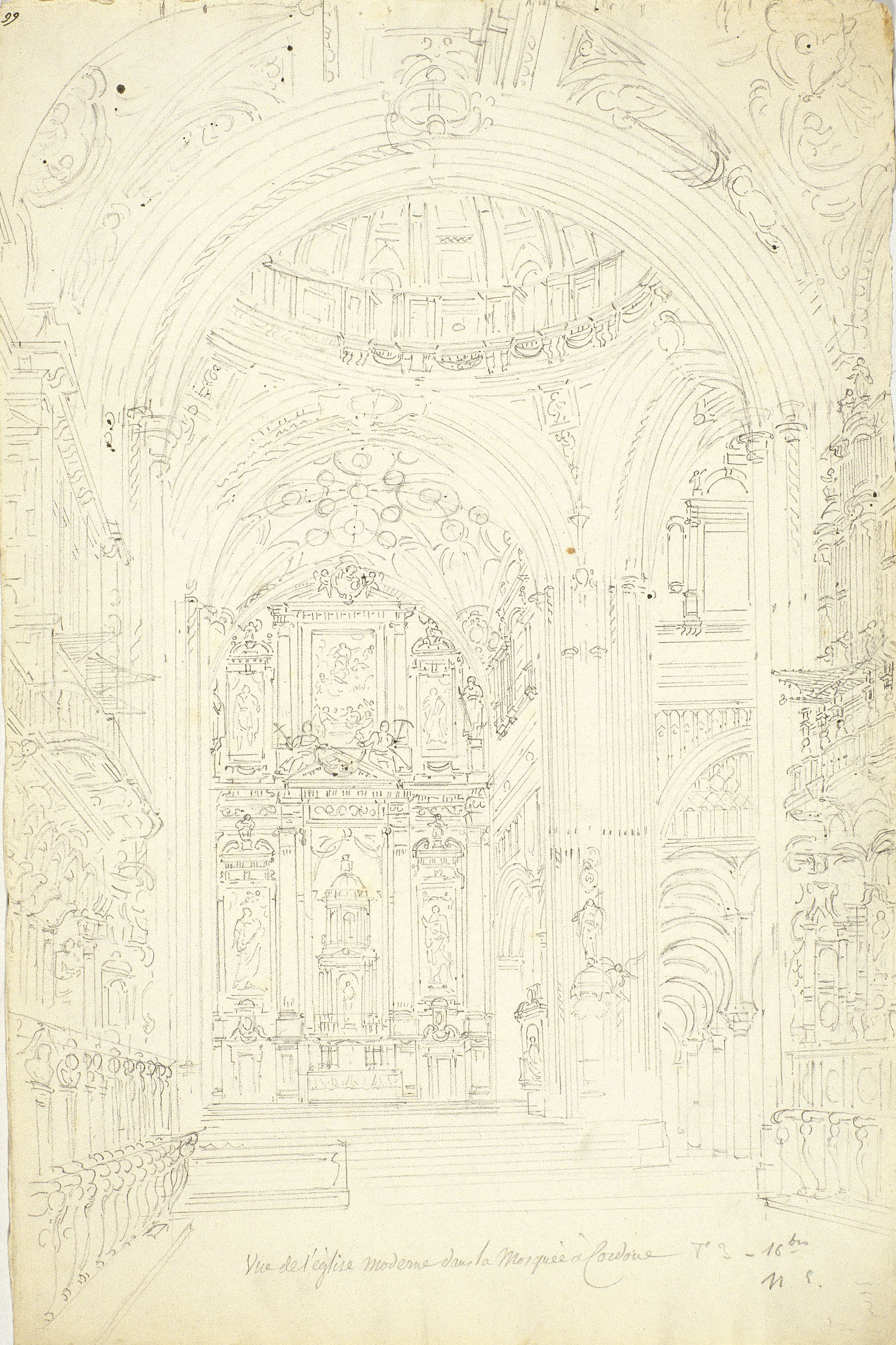 image for: François Ligier - Altar major i cor de la catedral de Còrdova - Cap a 1801-1803