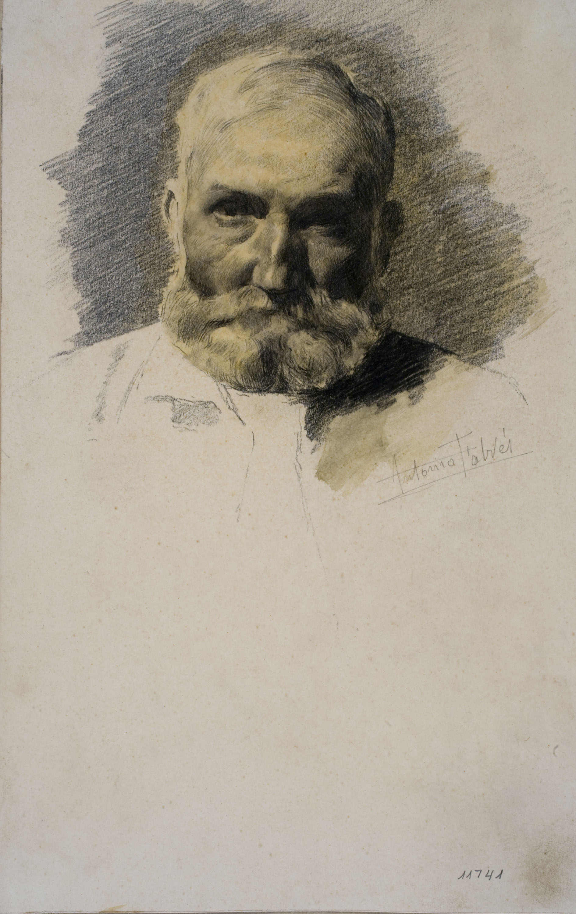 image for: Antoni Fabrés - Retrat masculí - Cap a 1896