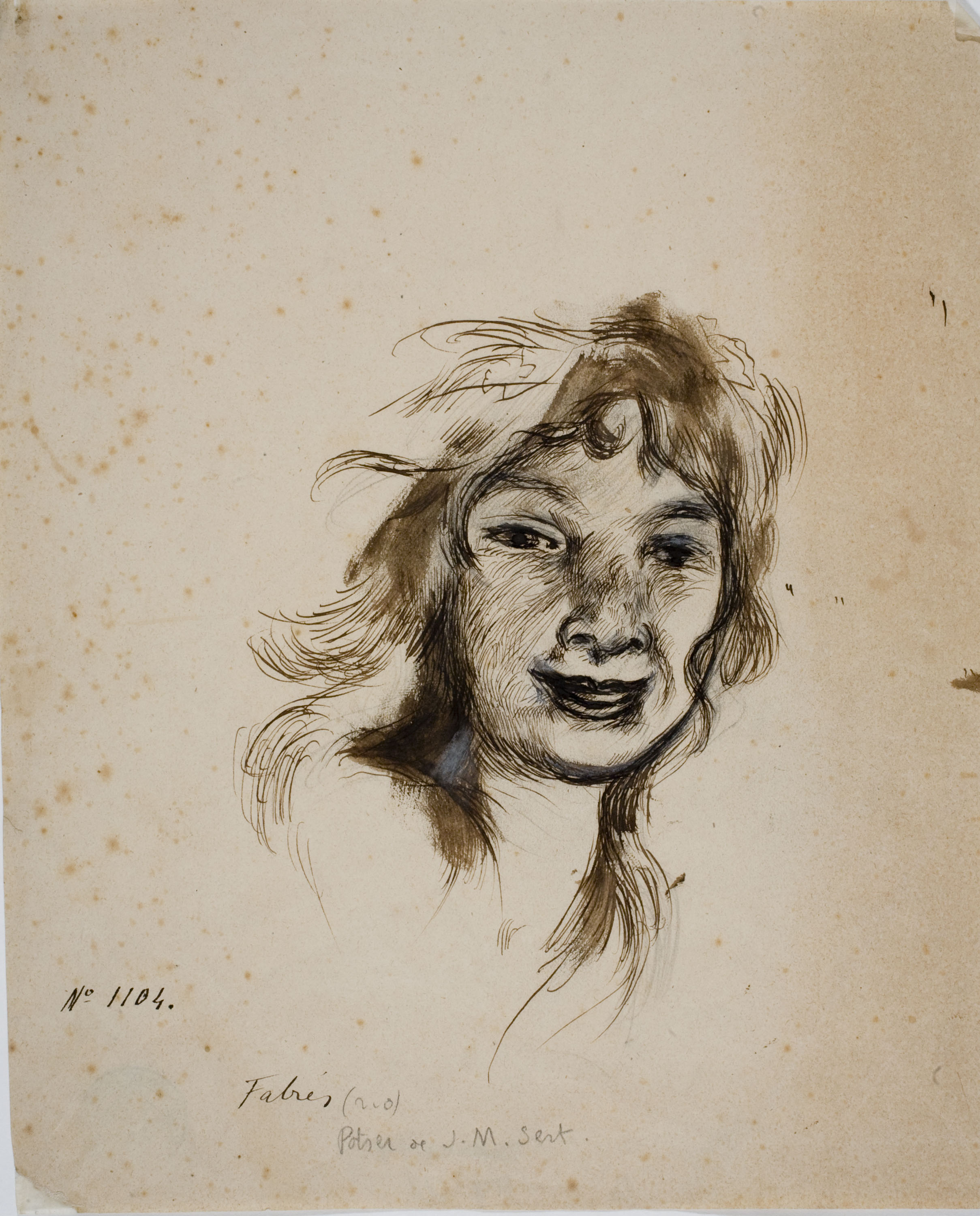 image for: Antoni Fabrés - Retrat de noia - Cap a 1877