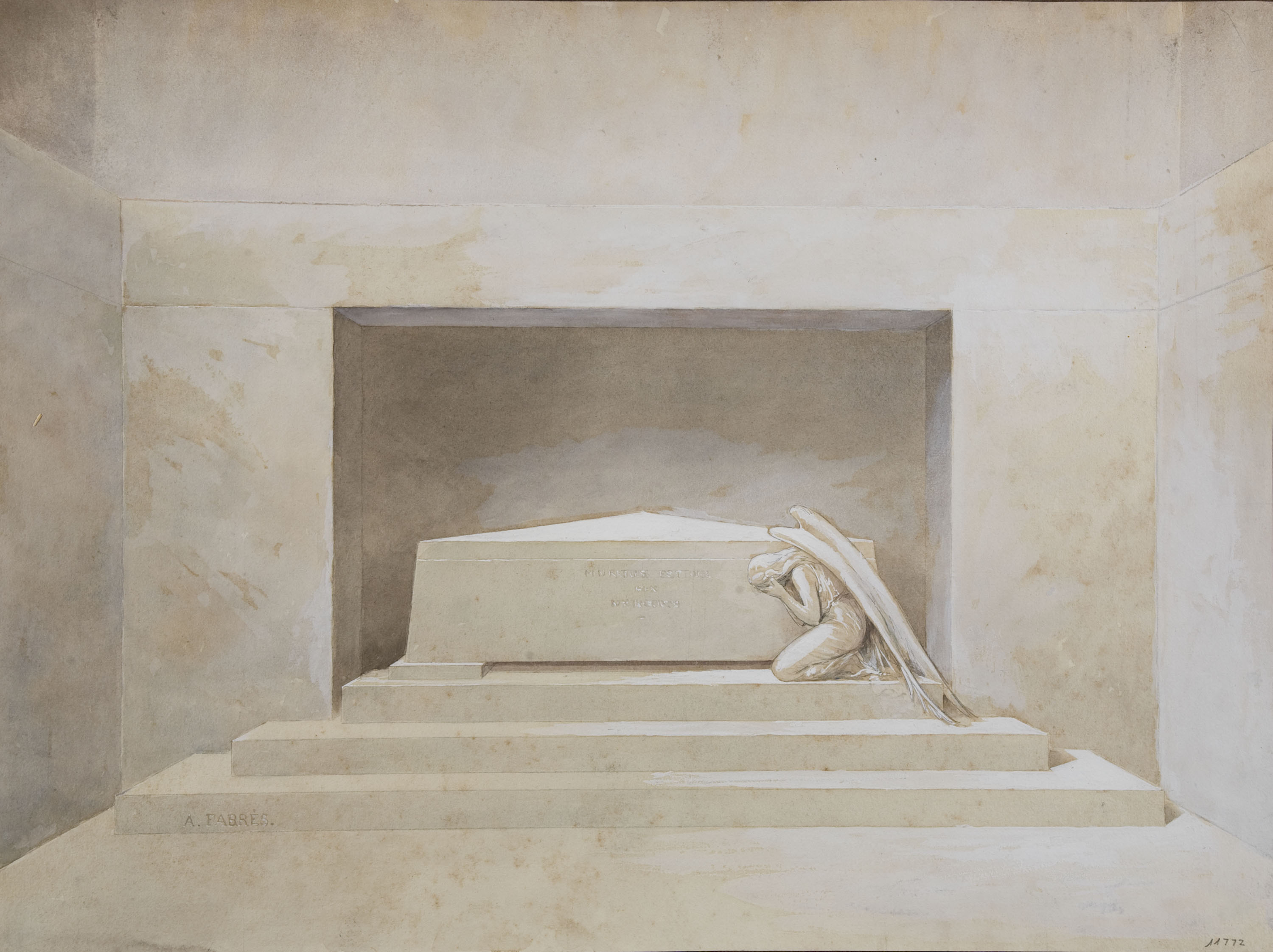 image for: Antoni Fabrés - Projecte de monument funerari - Cap a 1910