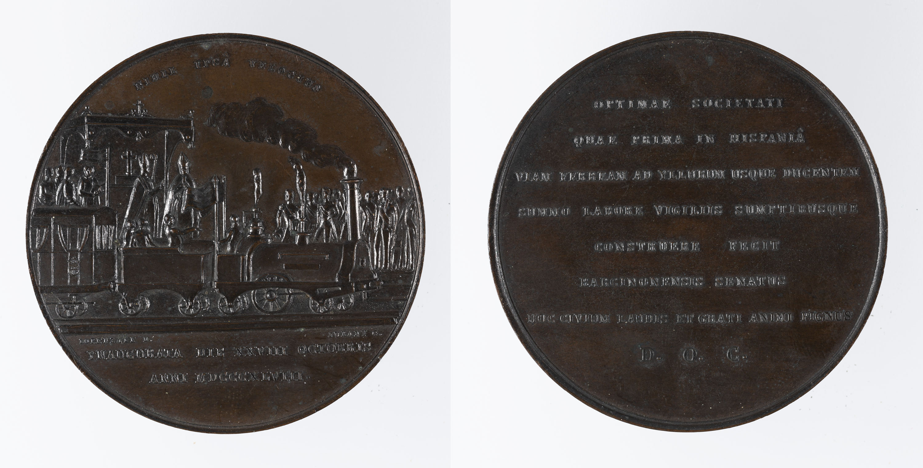 image for: Miquel Jubany - Inauguració de la línia de ferrocarril Barcelona-Mataró - 1848