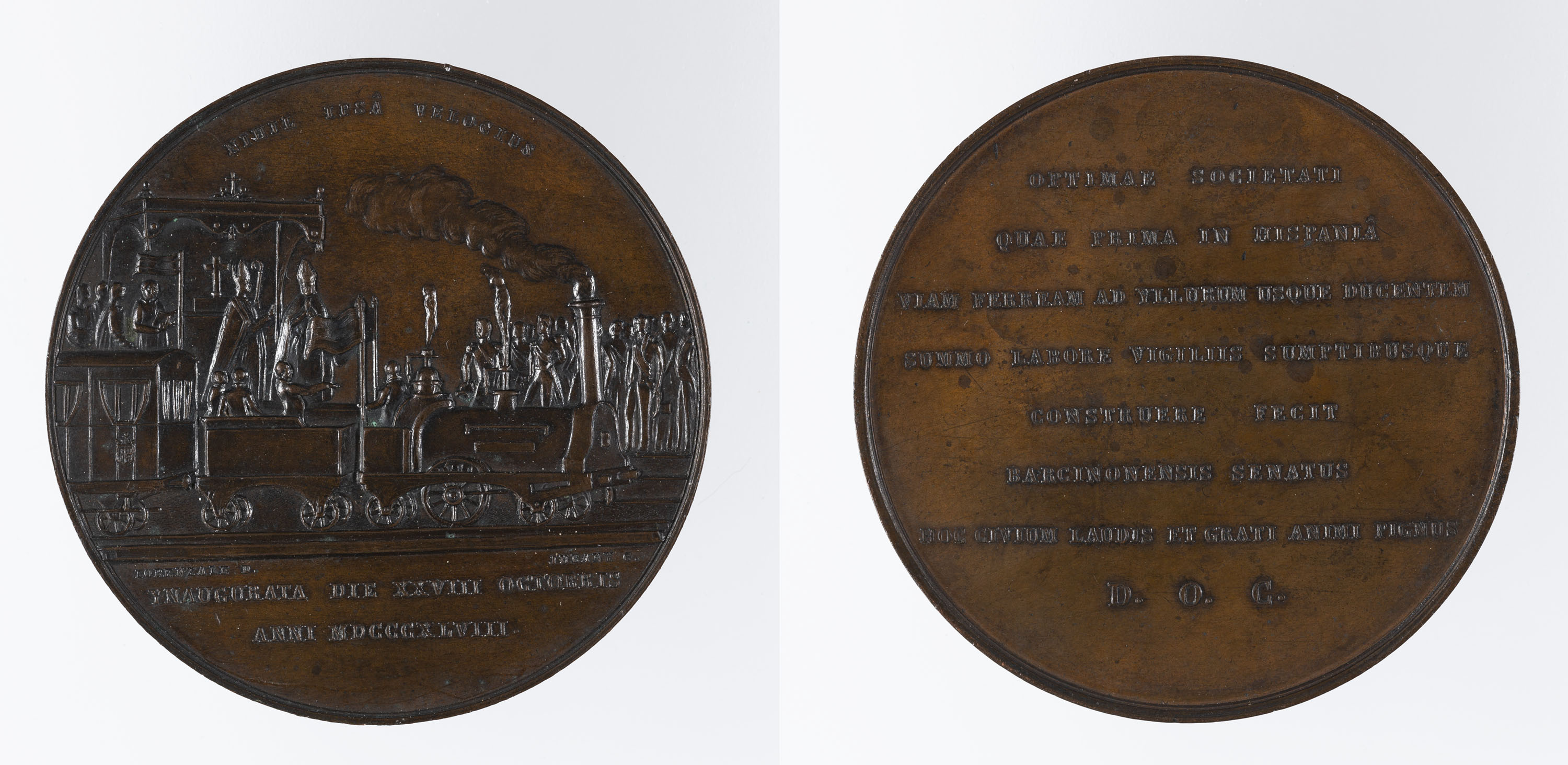 image for: Miquel Jubany - Inauguració de la línia de ferrocarril Barcelona-Mataró - 1848