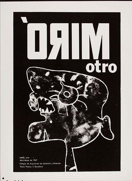 image for: Oriol Maspons - Sense títol [Cartell de l&#039;exposició &quot;Miró otro&quot;, COAC, Barcelona] - 1969