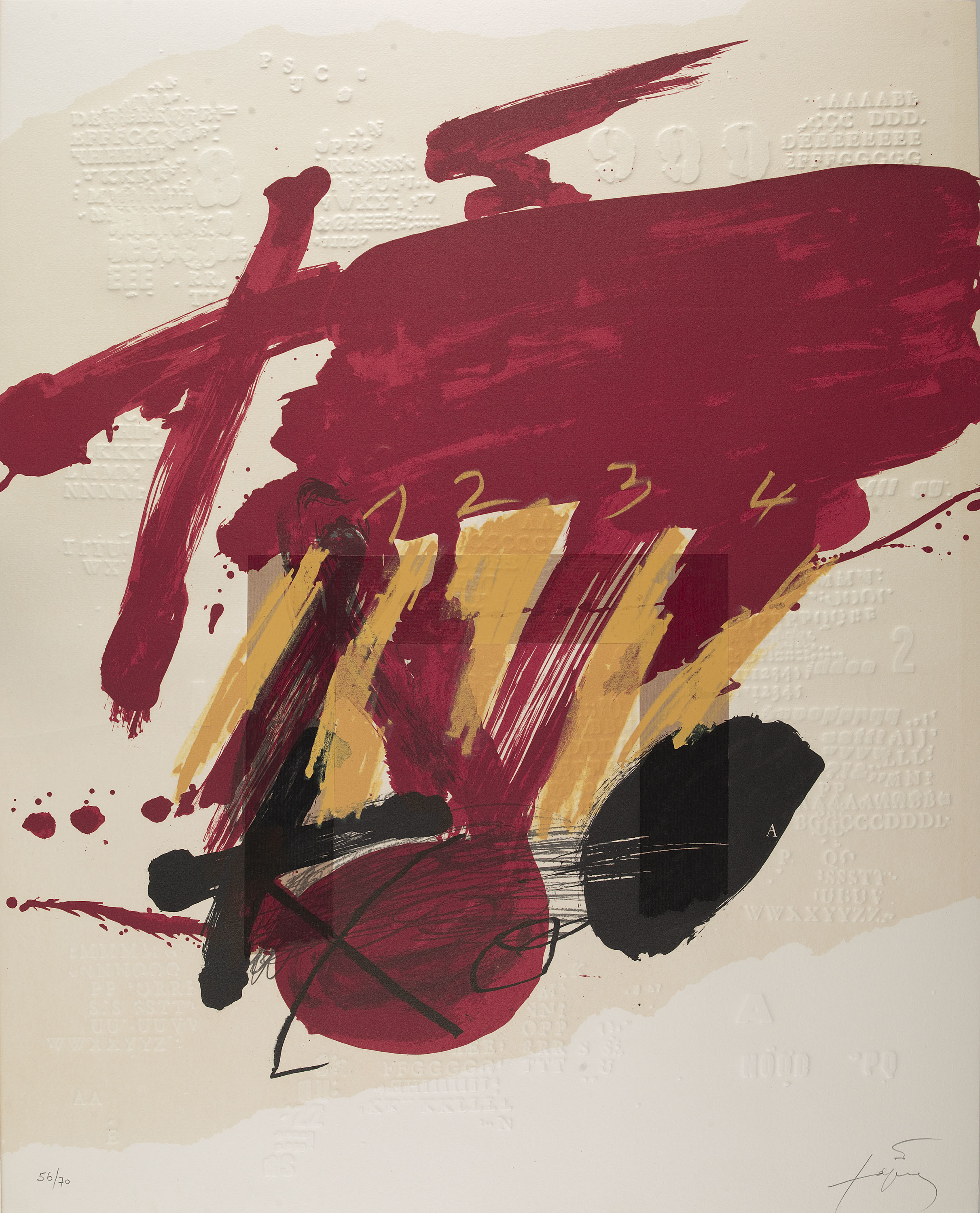 image for: Antoni Tàpies - Composició - Cap a 1979